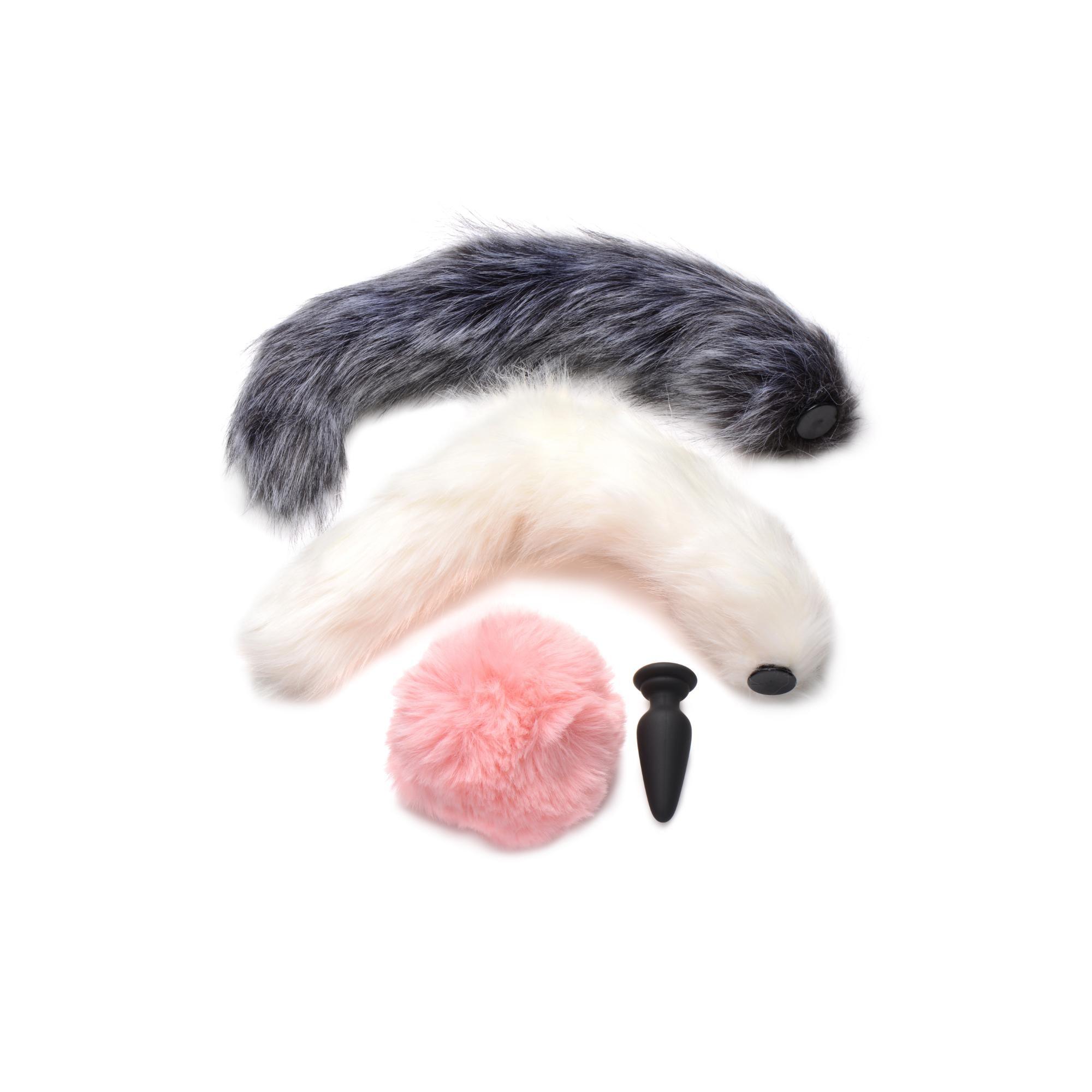 Tailz Silicone Anal Plug & 3 Interchangeable Tails - Buy At Luxury Toy X - Free 3-Day Shipping