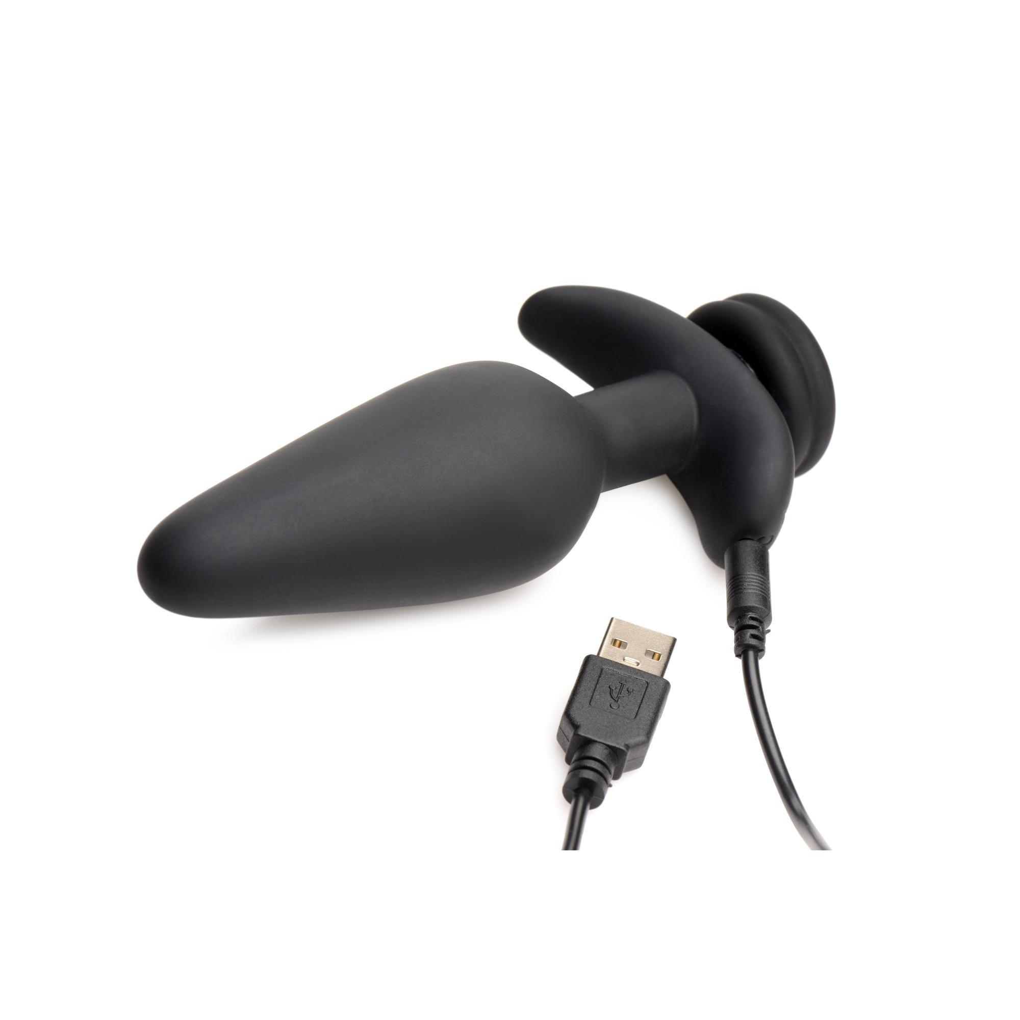Tailz Snap-On Interchangeable 10X Vibrating Large Silicone Anal Plug with Remote - Buy At Luxury Toy X - Free 3-Day Shipping