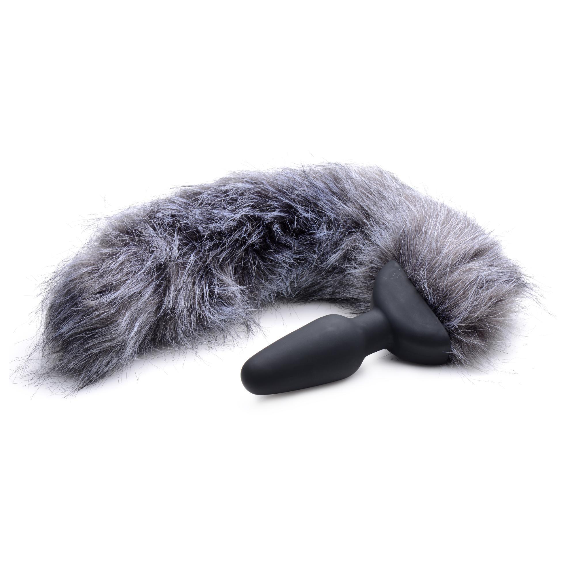 Tailz Vibrating Gray Fox Tail - Buy At Luxury Toy X - Free 3-Day Shipping