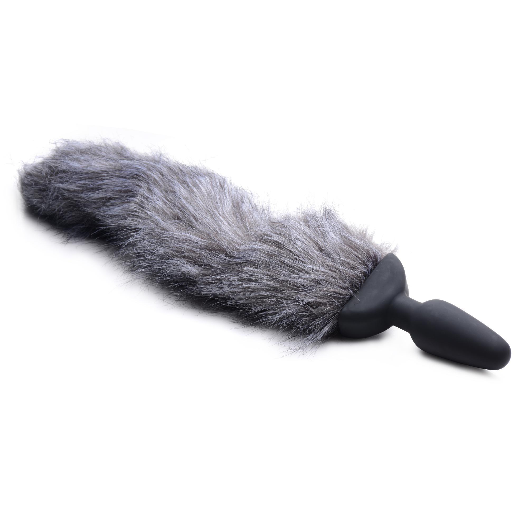 Tailz Vibrating Gray Fox Tail - Buy At Luxury Toy X - Free 3-Day Shipping