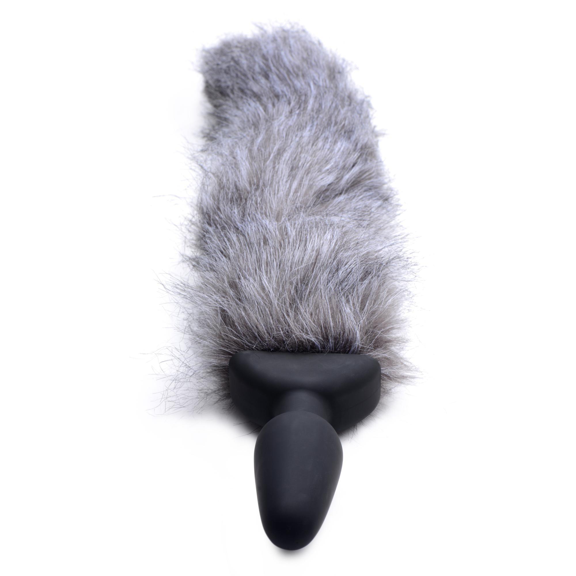 Tailz Vibrating Gray Fox Tail - Buy At Luxury Toy X - Free 3-Day Shipping