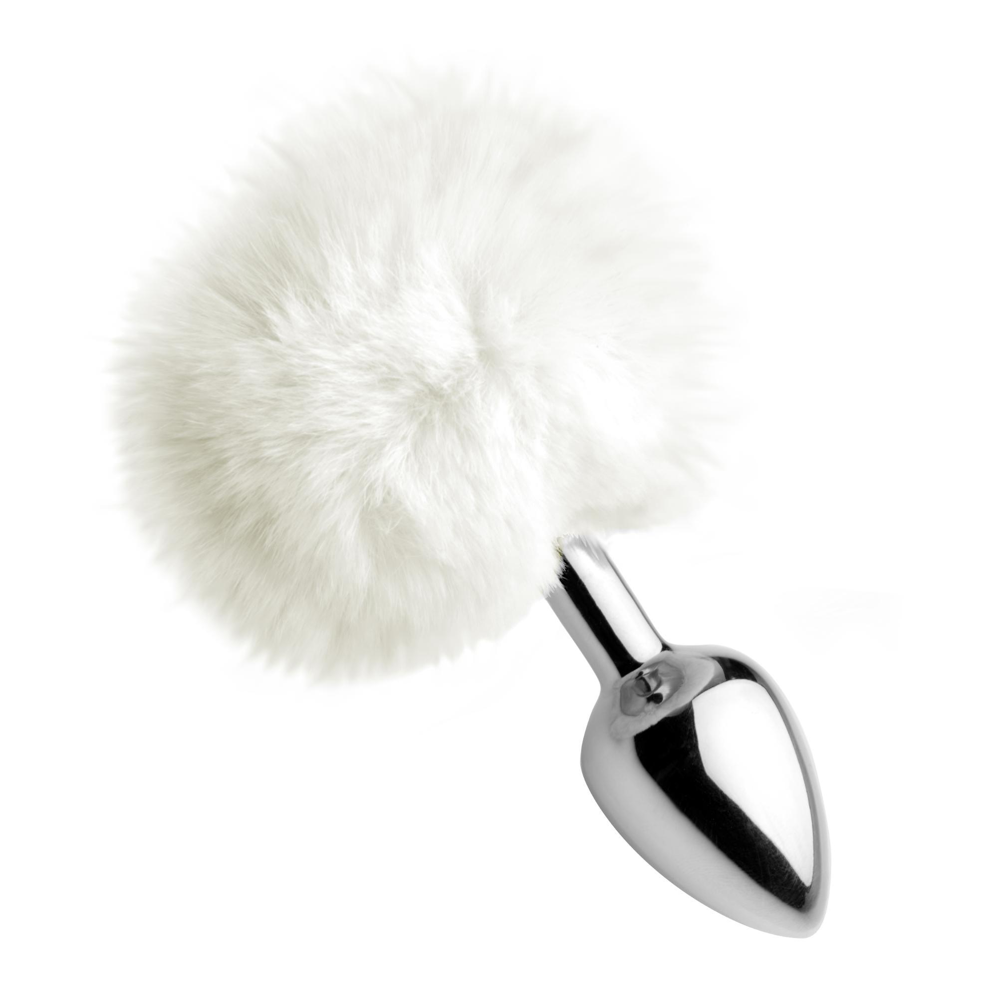 Tailz White Fluffy Bunny Tail Anal Plug - Buy At Luxury Toy X - Free 3-Day Shipping