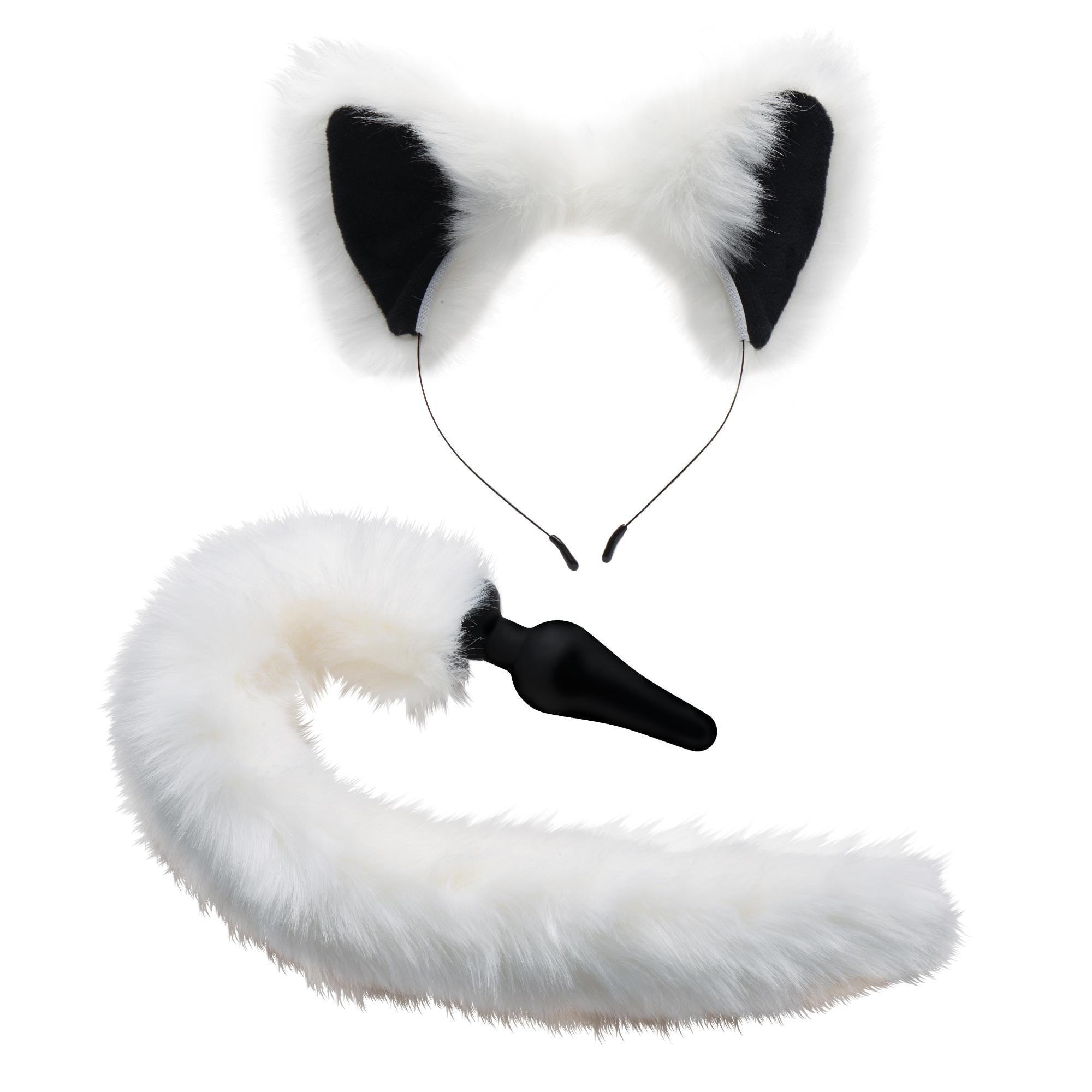 Tailz White Fox Tail and Ears Set - Buy At Luxury Toy X - Free 3-Day Shipping
