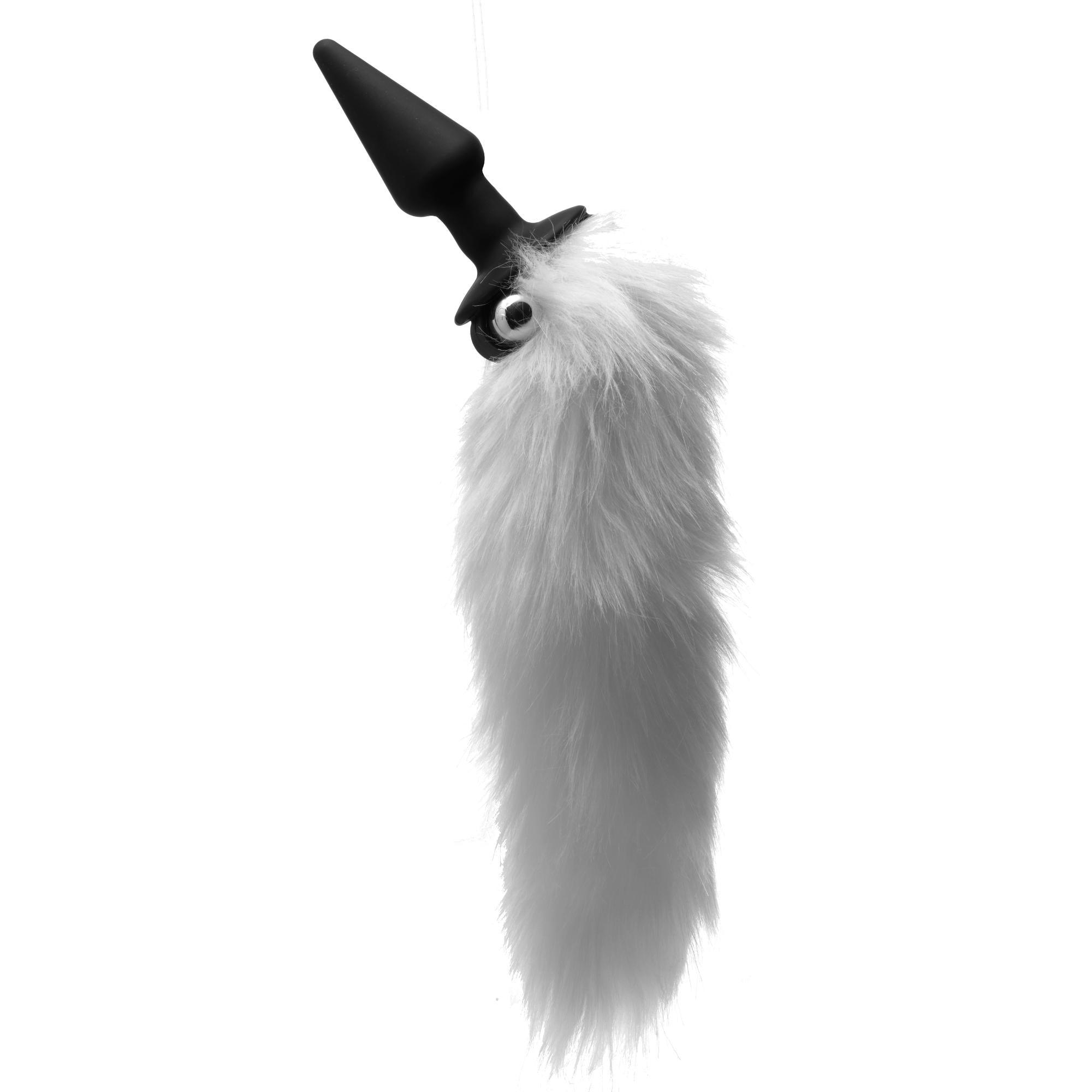 Tailz White Fox Tail Vibrating Anal Plug - Buy At Luxury Toy X - Free 3-Day Shipping