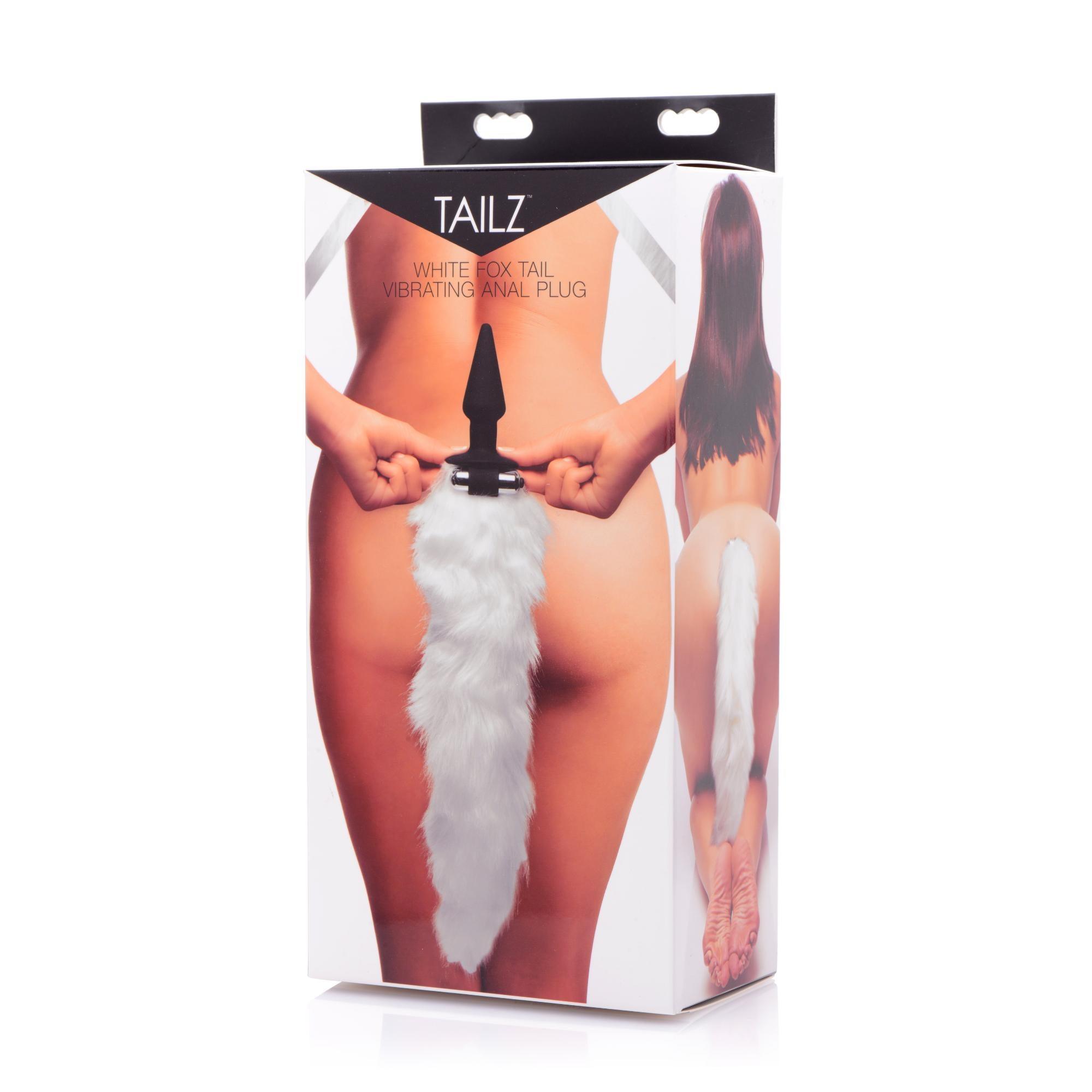 Tailz White Fox Tail Vibrating Anal Plug - Buy At Luxury Toy X - Free 3-Day Shipping