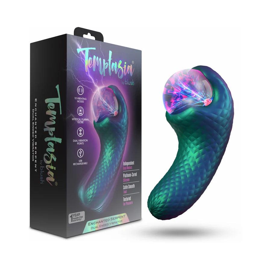 Temptasia Enchanted Serpent Rechargeable Silicone Dual Vibrator - Buy At Luxury Toy X - Free 3-Day Shipping