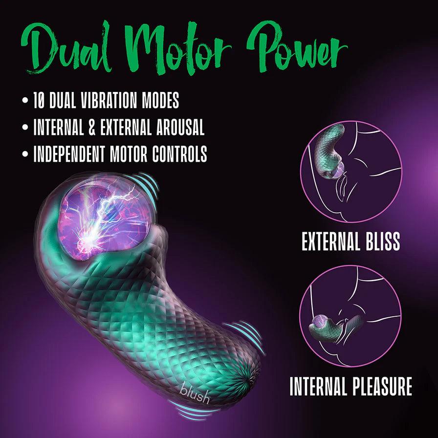 Temptasia Enchanted Serpent Rechargeable Silicone Dual Vibrator - Buy At Luxury Toy X - Free 3-Day Shipping