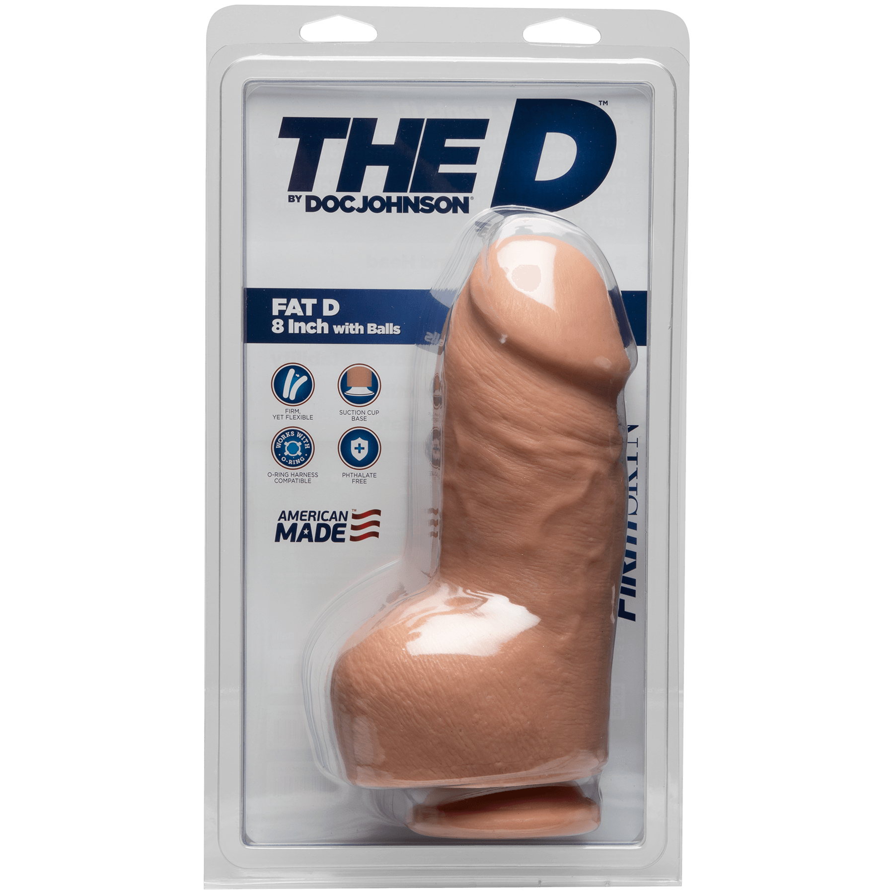 The D - Fat D - 8 Inch with Balls - FIRMSKYN - Buy At Luxury Toy X - Free 3-Day Shipping