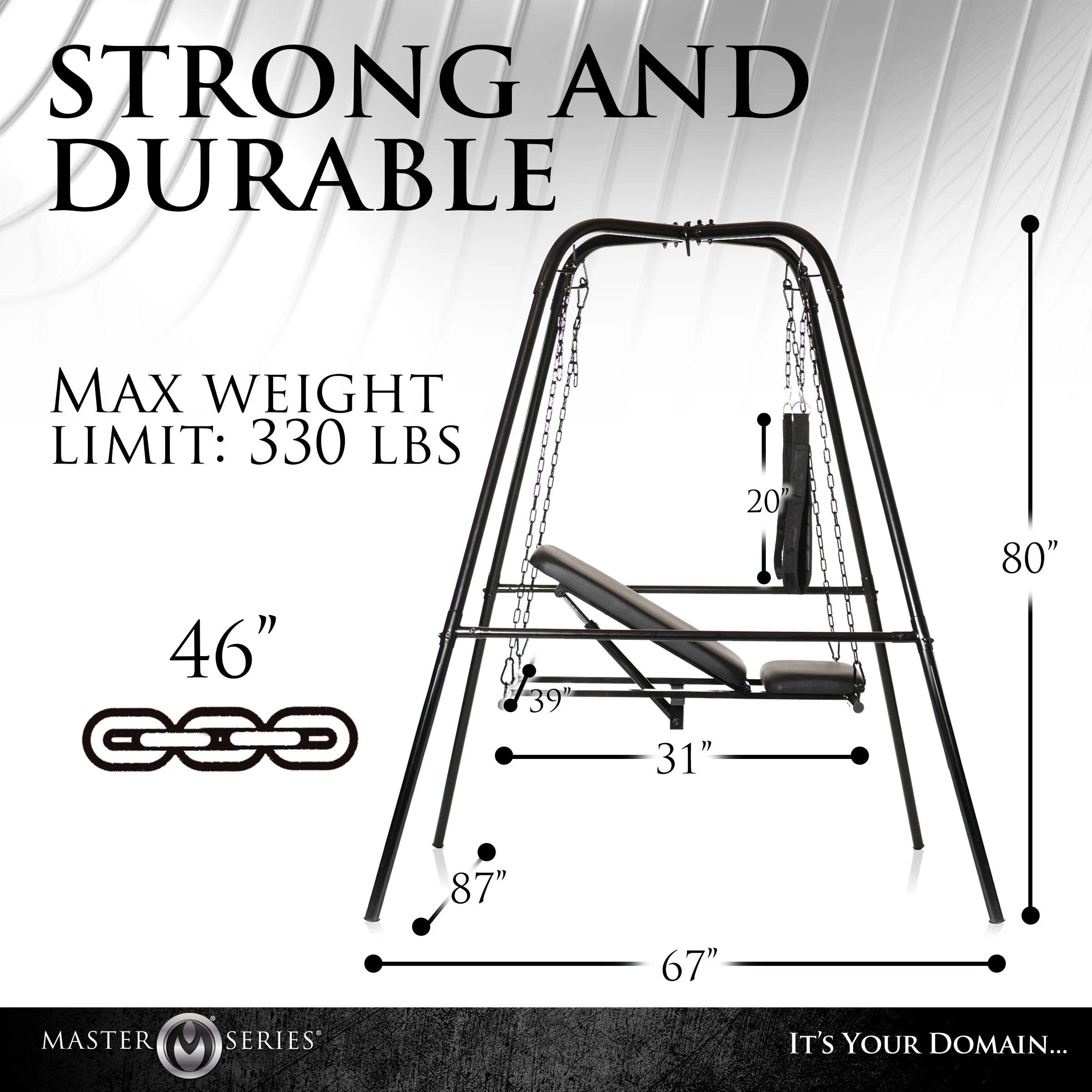 Throne Deluxe Adjustable Sling With Sex Machine - Buy At Luxury Toy X - Free 3-Day Shipping