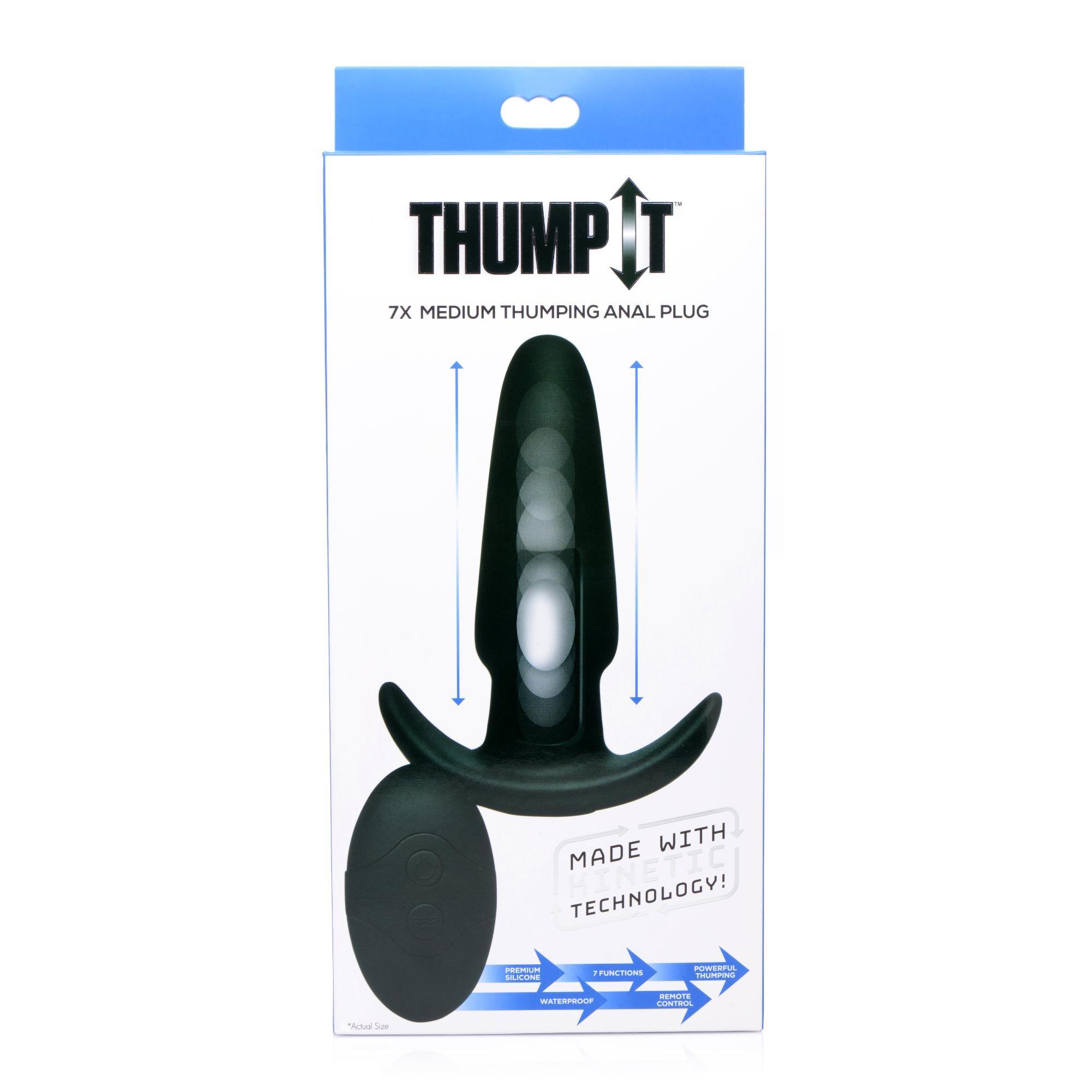 Thump It Kinetic Thumping 7x Medium Anal Plug - Buy At Luxury Toy X - Free 3-Day Shipping