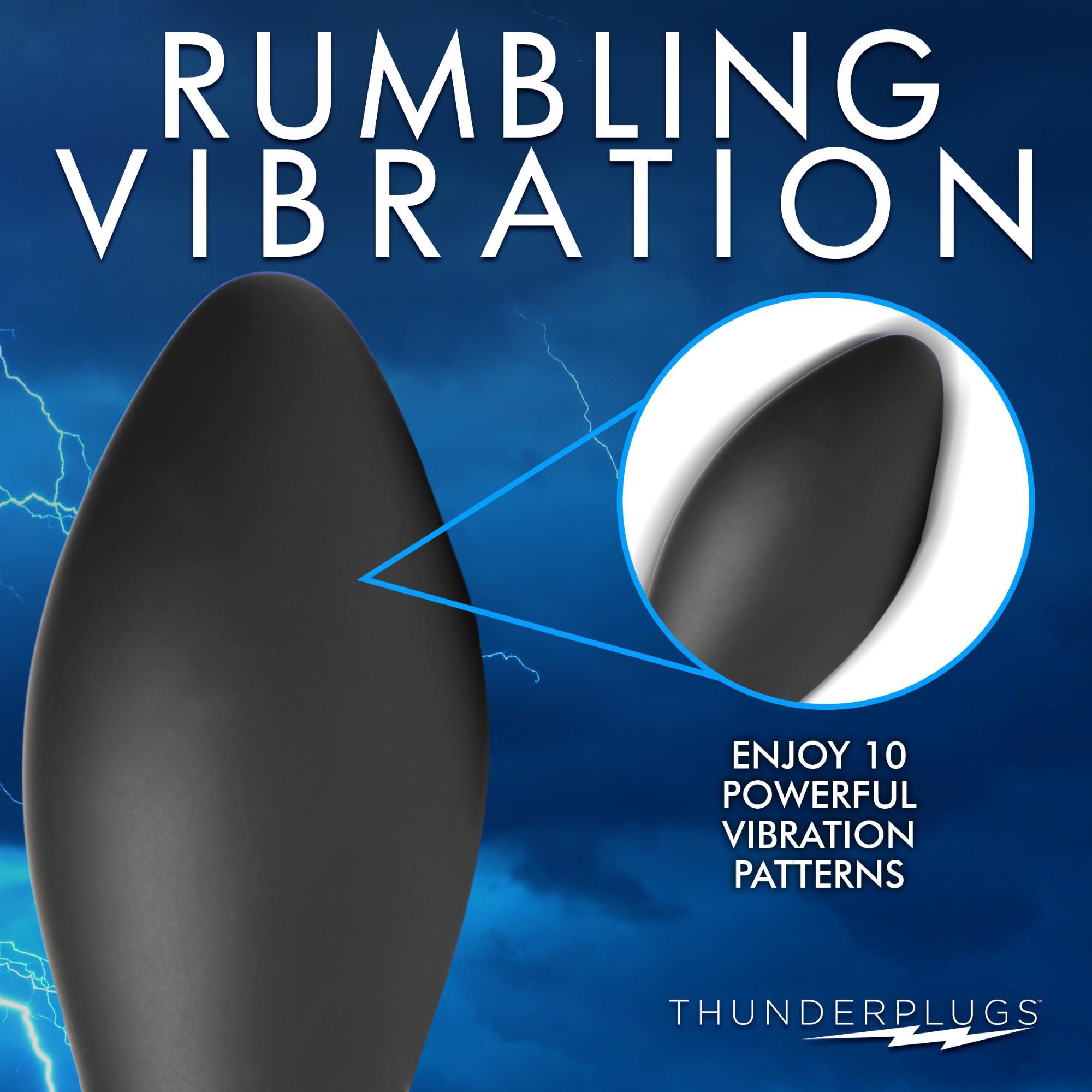 Thunder Plugs Rim Slide 7x Sliding Ring Silicone Rechargeable Butt Plug with Remote Control - Buy At Luxury Toy X - Free 3-Day Shipping