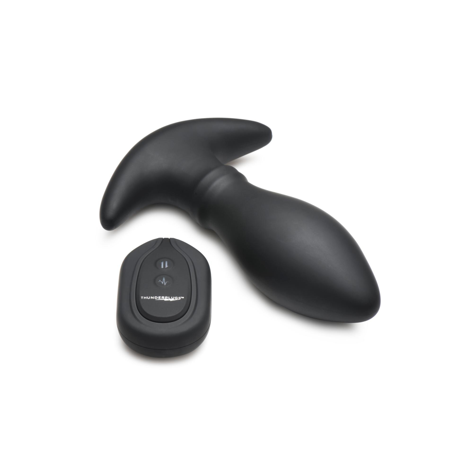 Thunder Plugs Rim Slide 7x Sliding Ring Silicone Rechargeable Butt Plug with Remote Control - Buy At Luxury Toy X - Free 3-Day Shipping