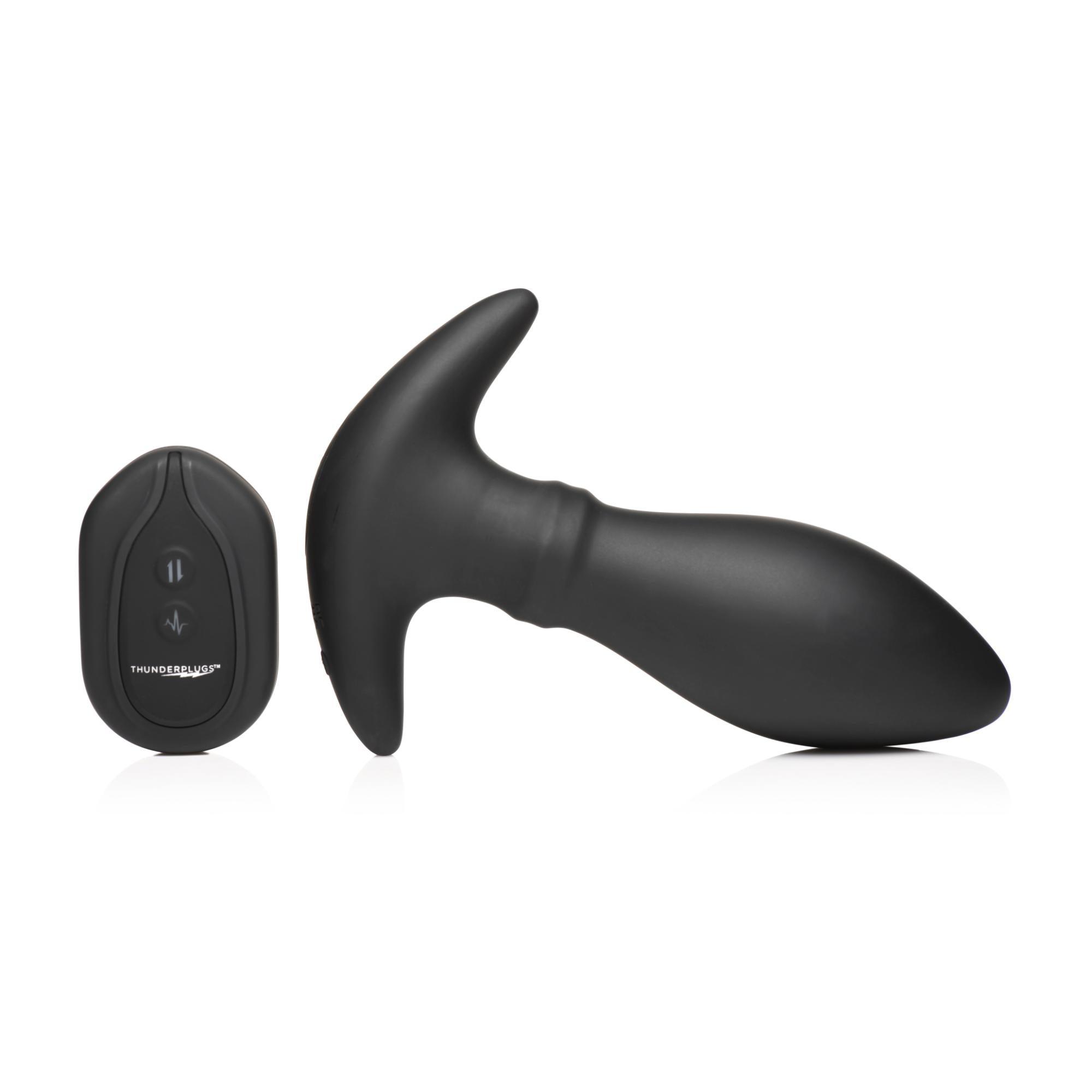 Thunder Plugs Rim Slide 7x Sliding Ring Silicone Rechargeable Butt Plug with Remote Control - Buy At Luxury Toy X - Free 3-Day Shipping