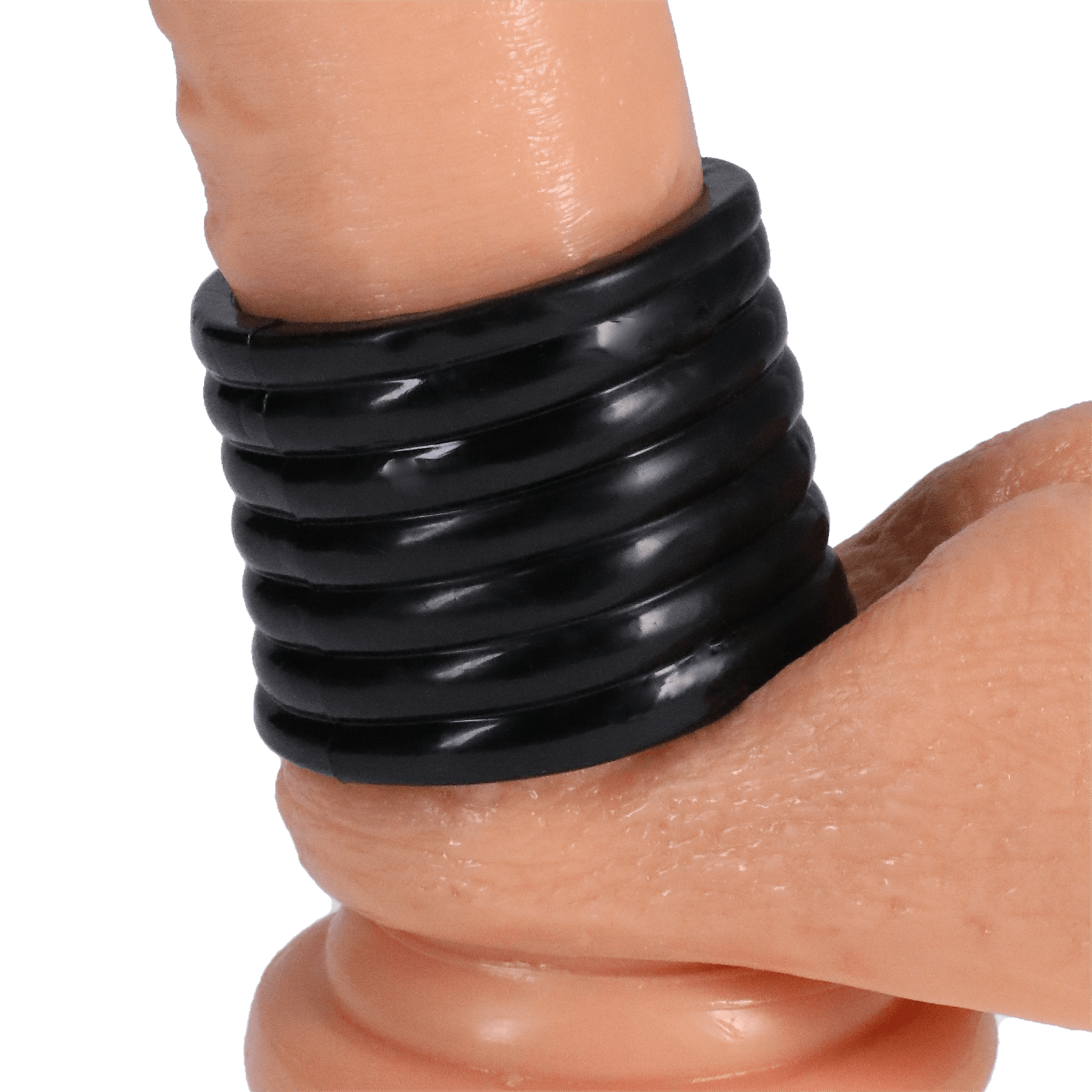 TitanMen Ribbed Stretch-To-Fit Cock Cage - Buy At Luxury Toy X - Free 3-Day Shipping