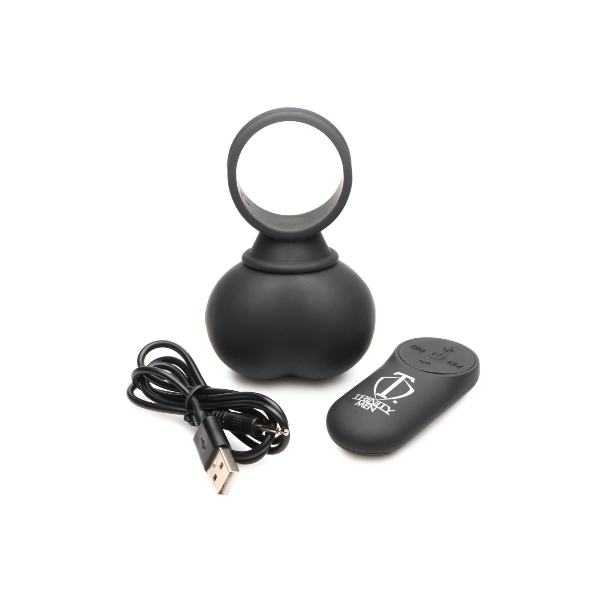 Trinity Men 28X Rechargeable Silicone Vibrating Balls with Remote - X-Large - Buy At Luxury Toy X - Free 3-Day Shipping