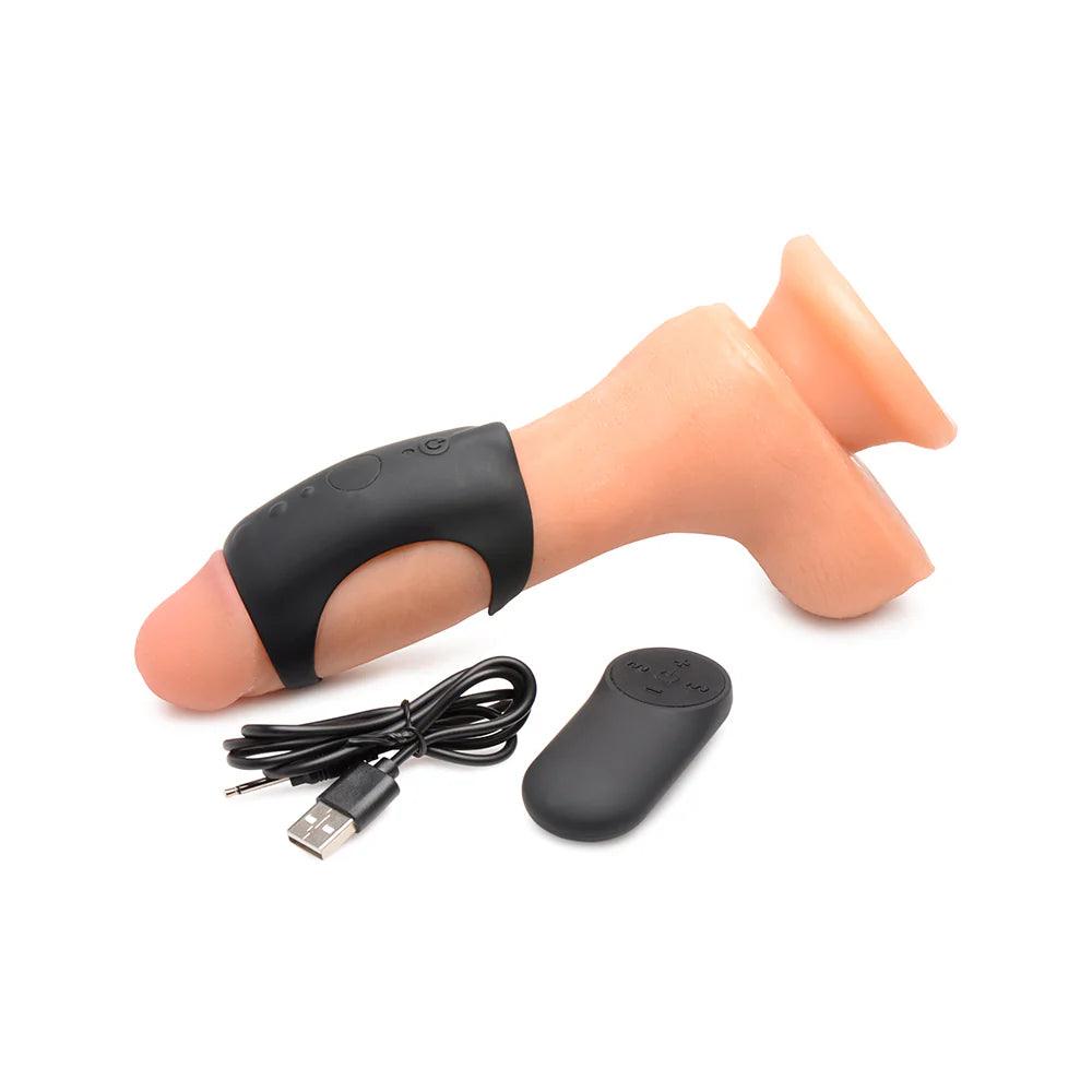 Trinity Men 7X G-Shaft Silicone Rechargeable Cock Ring with Remote Control - Buy At Luxury Toy X - Free 3-Day Shipping
