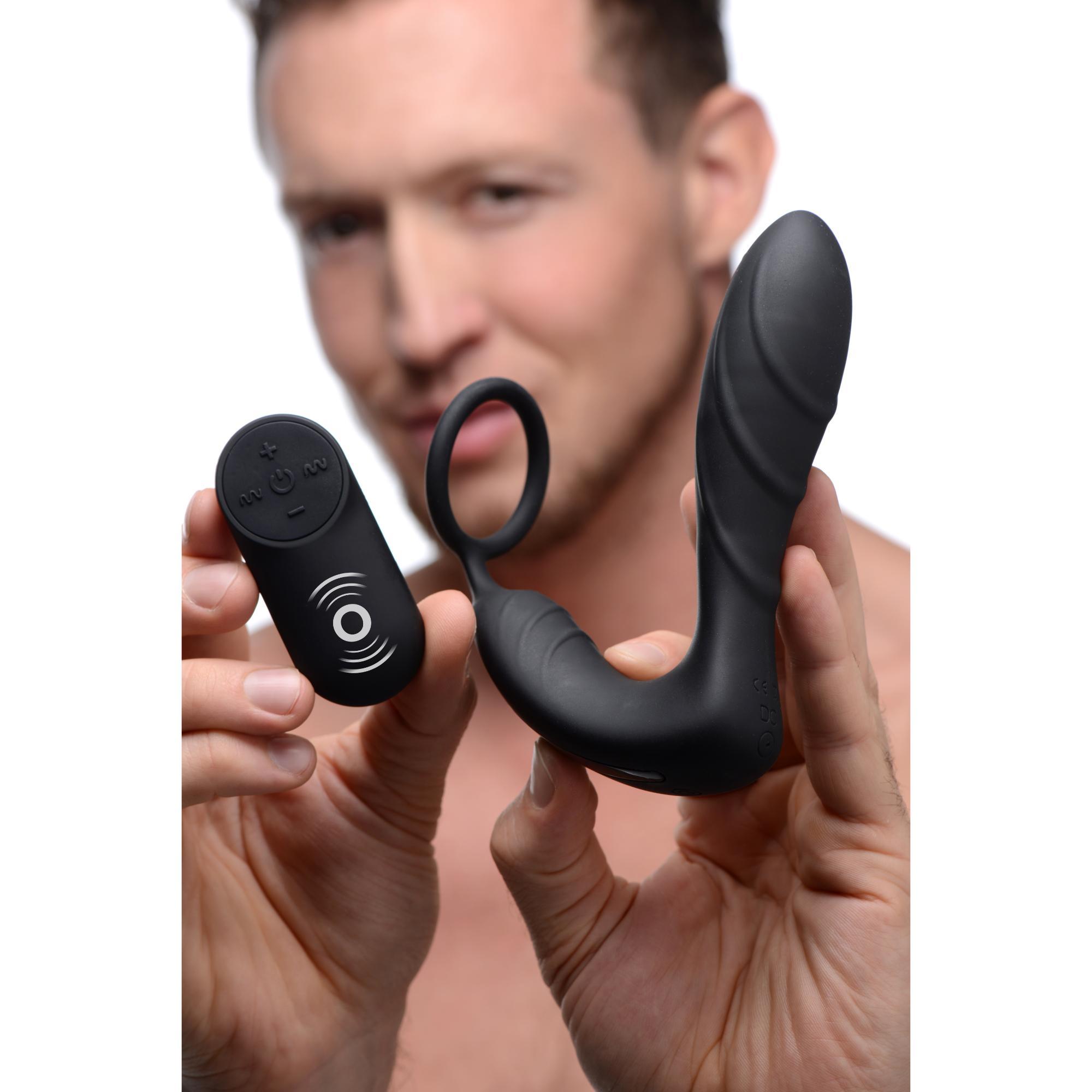 Under Control Silicone Prostate Vibrator and Strap with Remote Control - Buy At Luxury Toy X - Free 3-Day Shipping