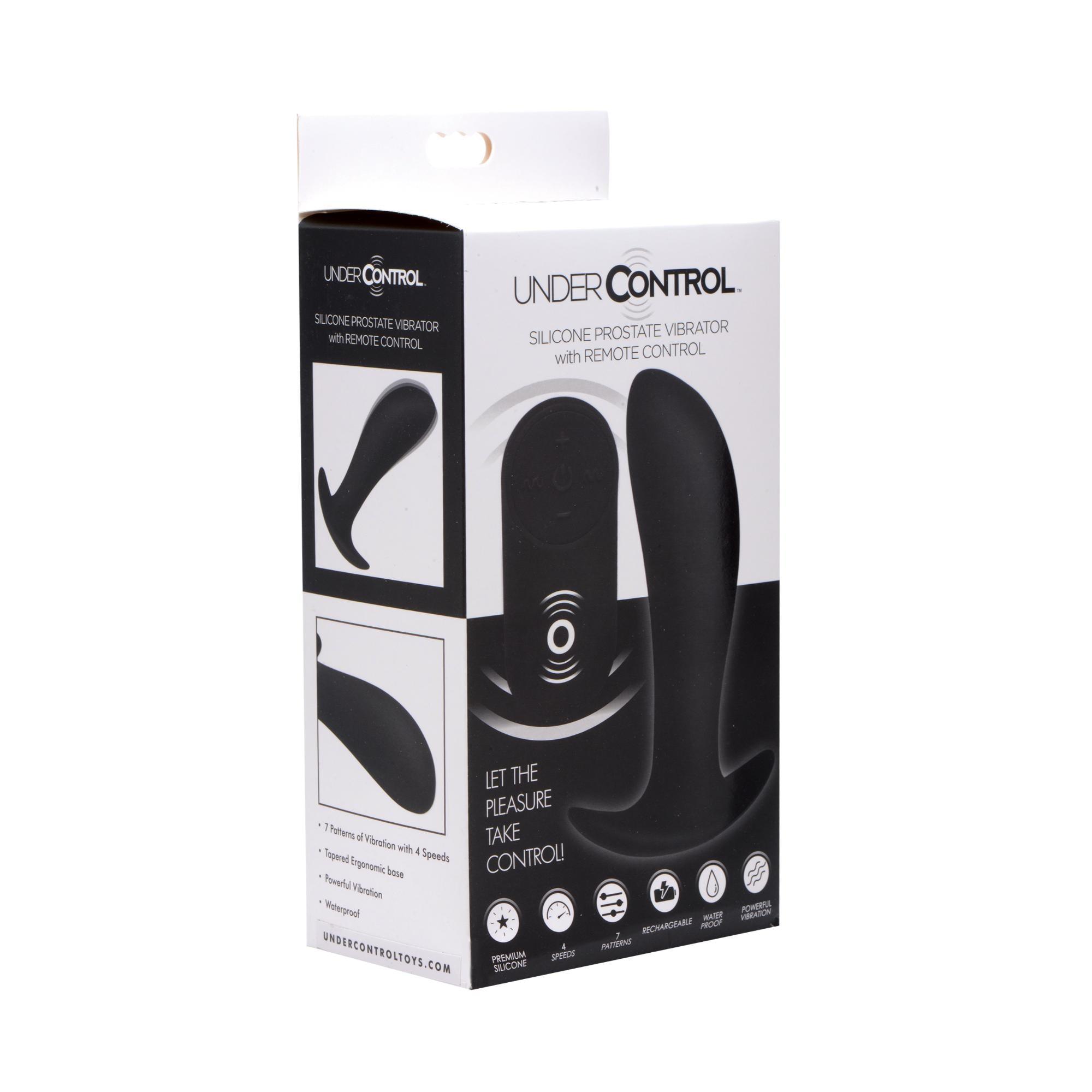 Under Control Silicone Prostate Vibrator with Remote Control - Buy At Luxury Toy X - Free 3-Day Shipping