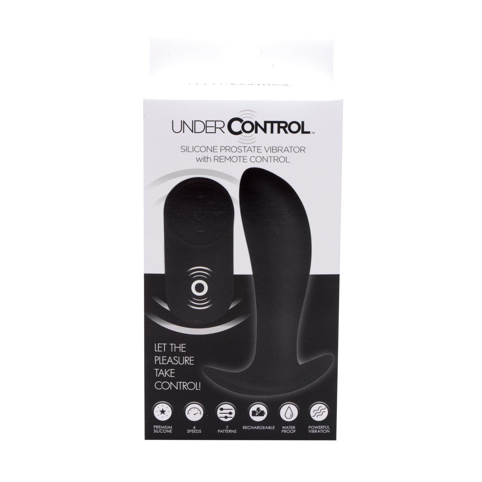 Under Control Silicone Prostate Vibrator with Remote Control - Buy At Luxury Toy X - Free 3-Day Shipping