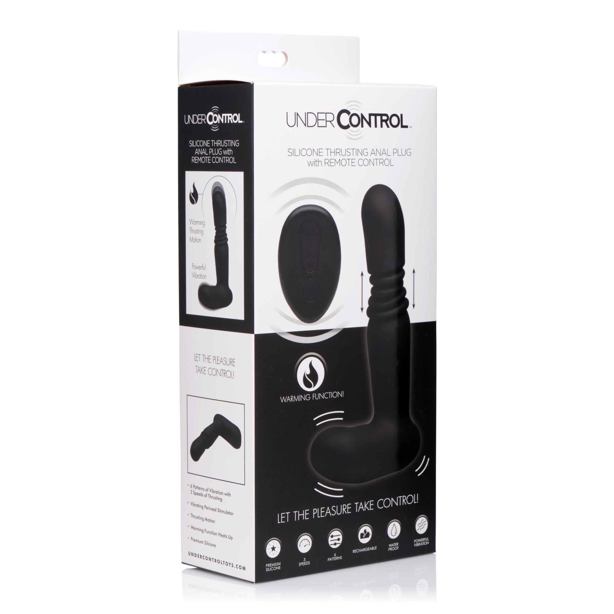 Under Control Silicone Thrusting Anal Plug with Remote Control - Buy At Luxury Toy X - Free 3-Day Shipping