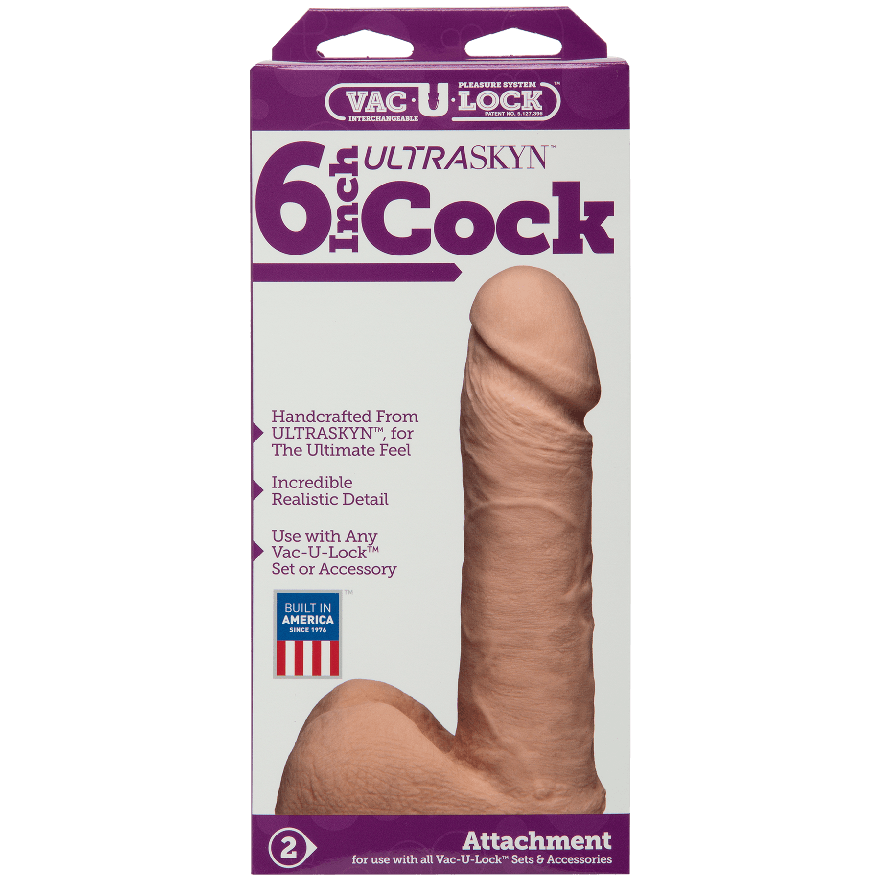 Vac-U-Lock - 6 Inch ULTRASKYN Cock - Buy At Luxury Toy X - Free 3-Day Shipping