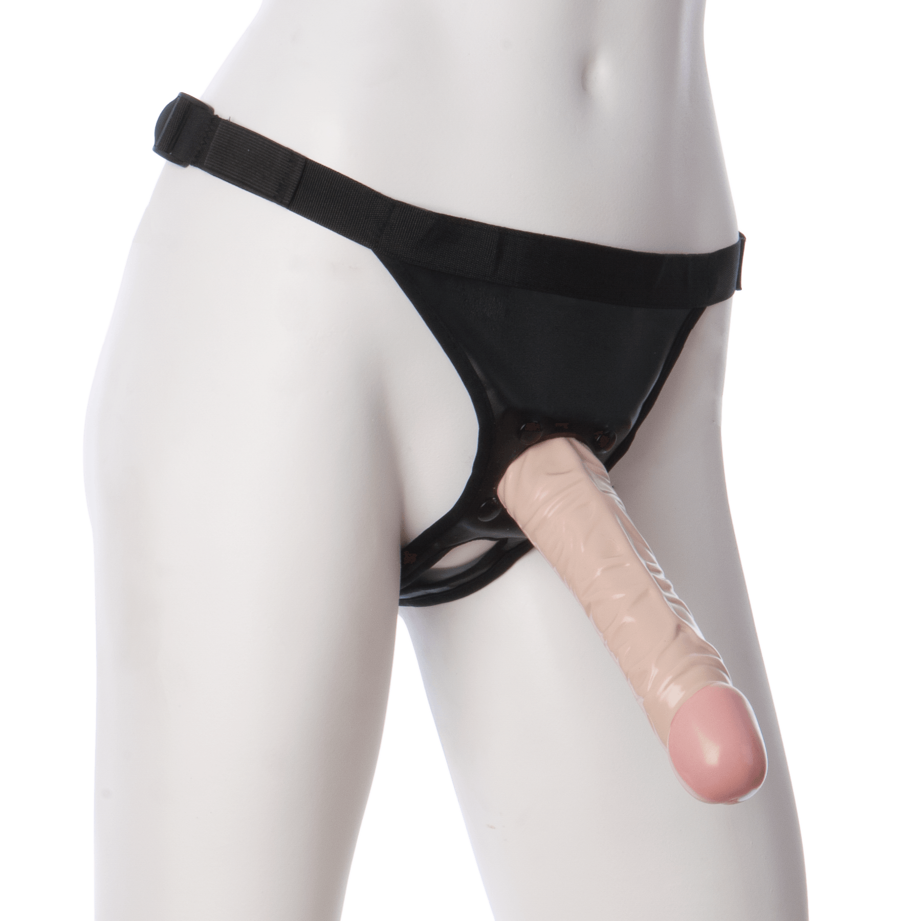 Vac-U-Lock - 8 Inch Classic Dong - With Ultra Harness - Buy At Luxury Toy X - Free 3-Day Shipping