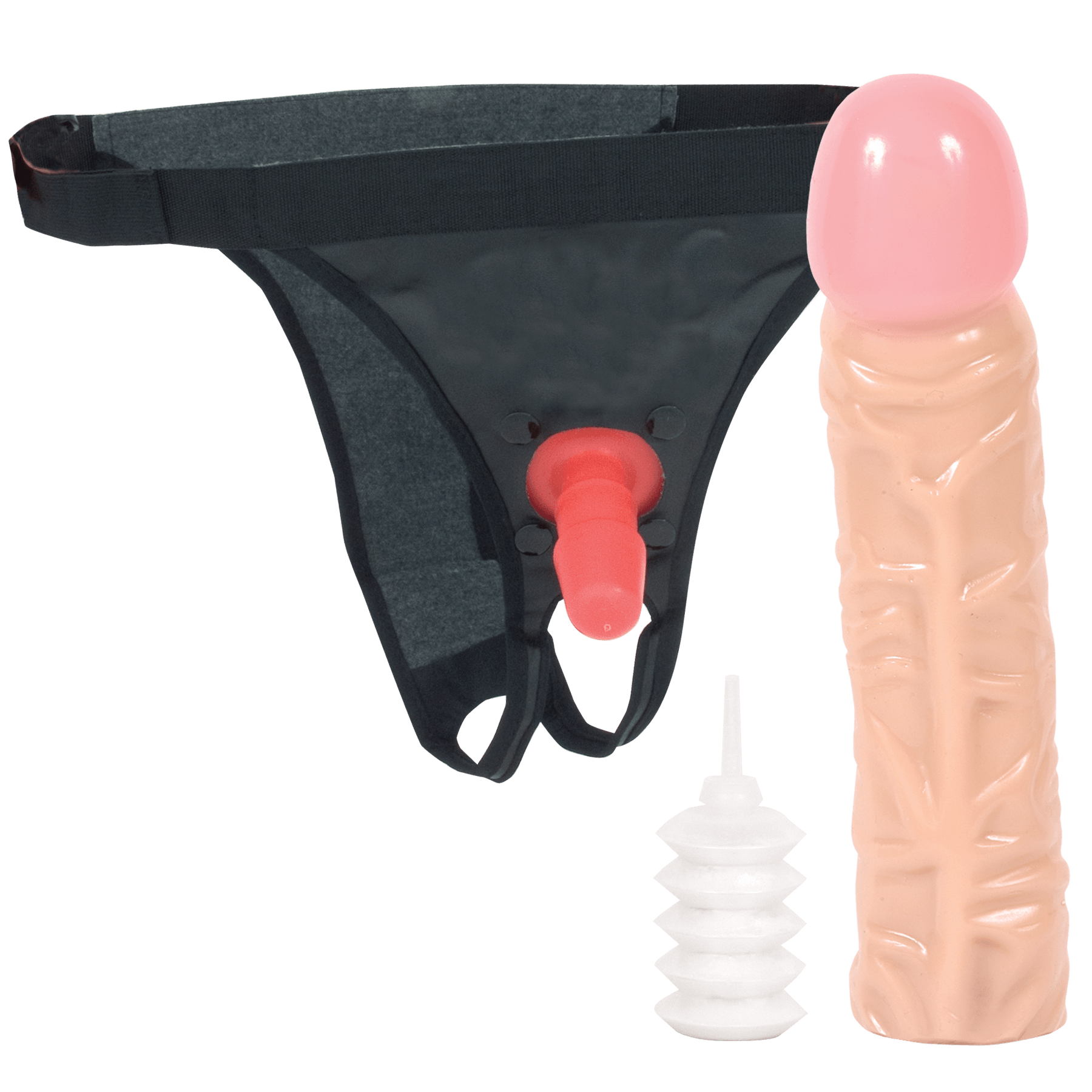 Vac-U-Lock - 8 Inch Classic Dong - With Ultra Harness - Buy At Luxury Toy X - Free 3-Day Shipping