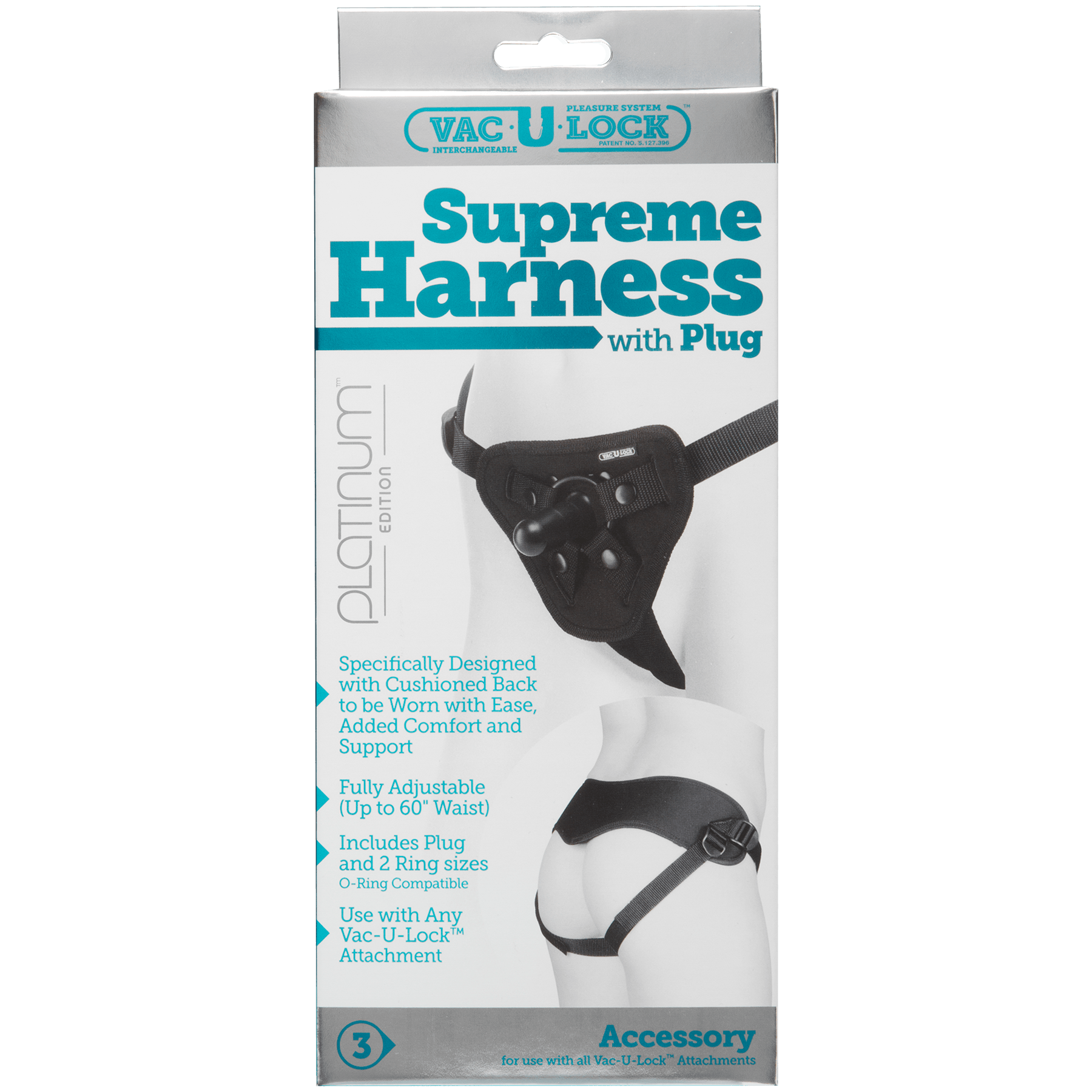 Vac-U-Lock Platinum Supreme Harness - Buy At Luxury Toy X - Free 3-Day Shipping