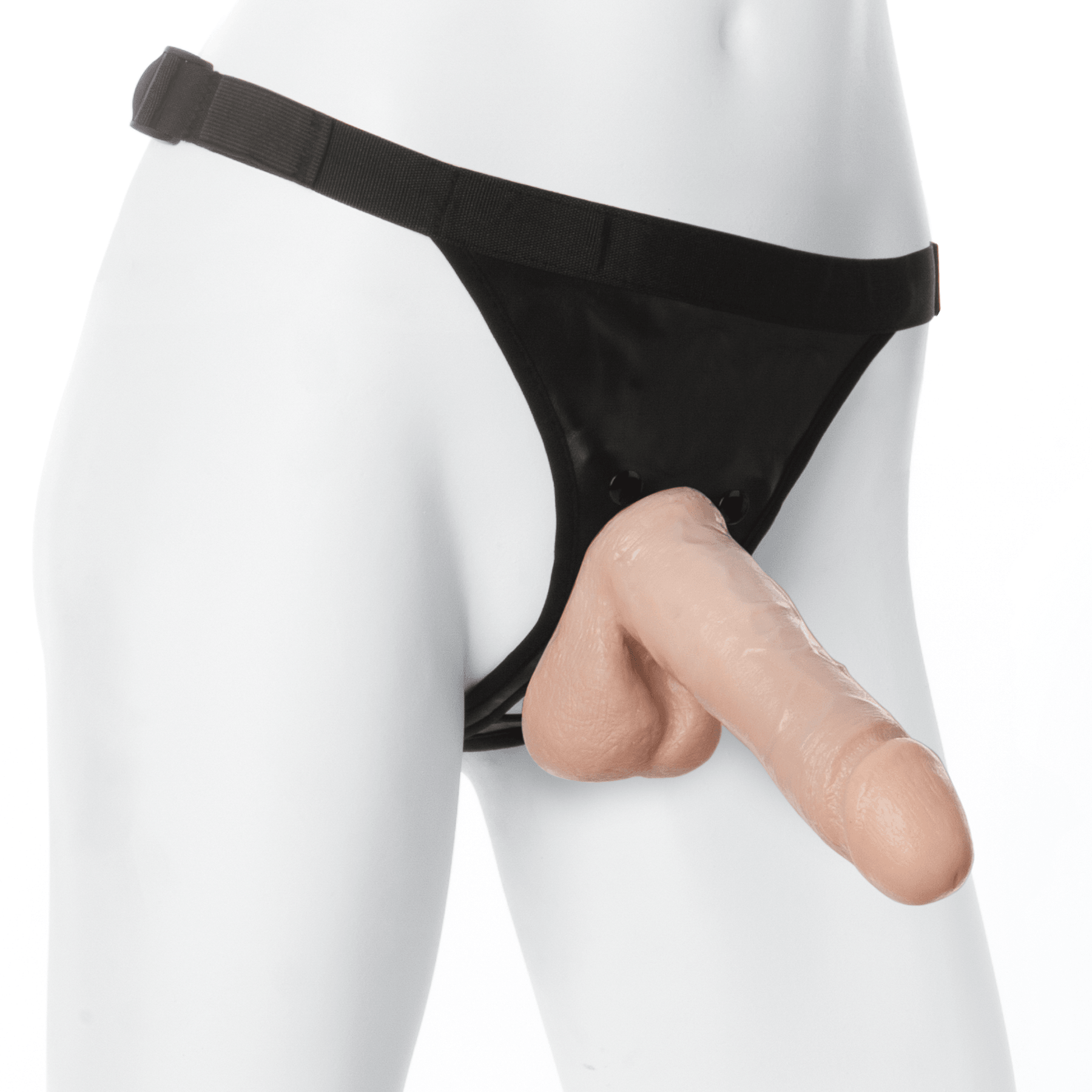 Vac-U-Lock Realistic® Cock - With Ultra Harness - Buy At Luxury Toy X - Free 3-Day Shipping