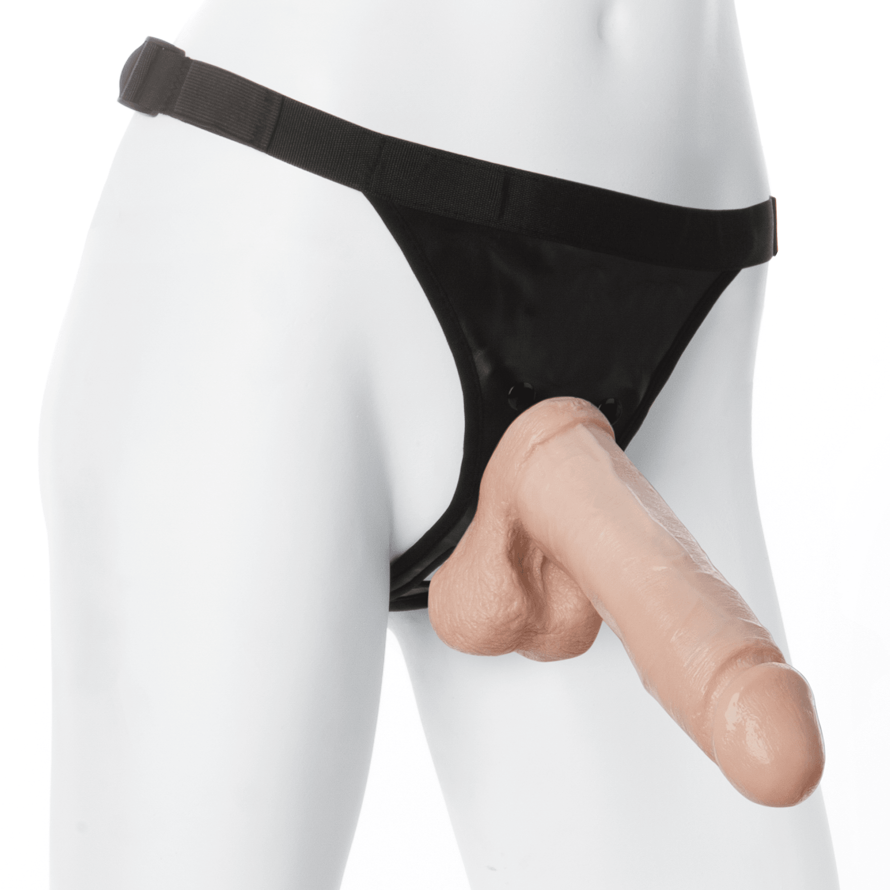 Vac-U-Lock Realistic® Cock - With Ultra Harness - Buy At Luxury Toy X - Free 3-Day Shipping