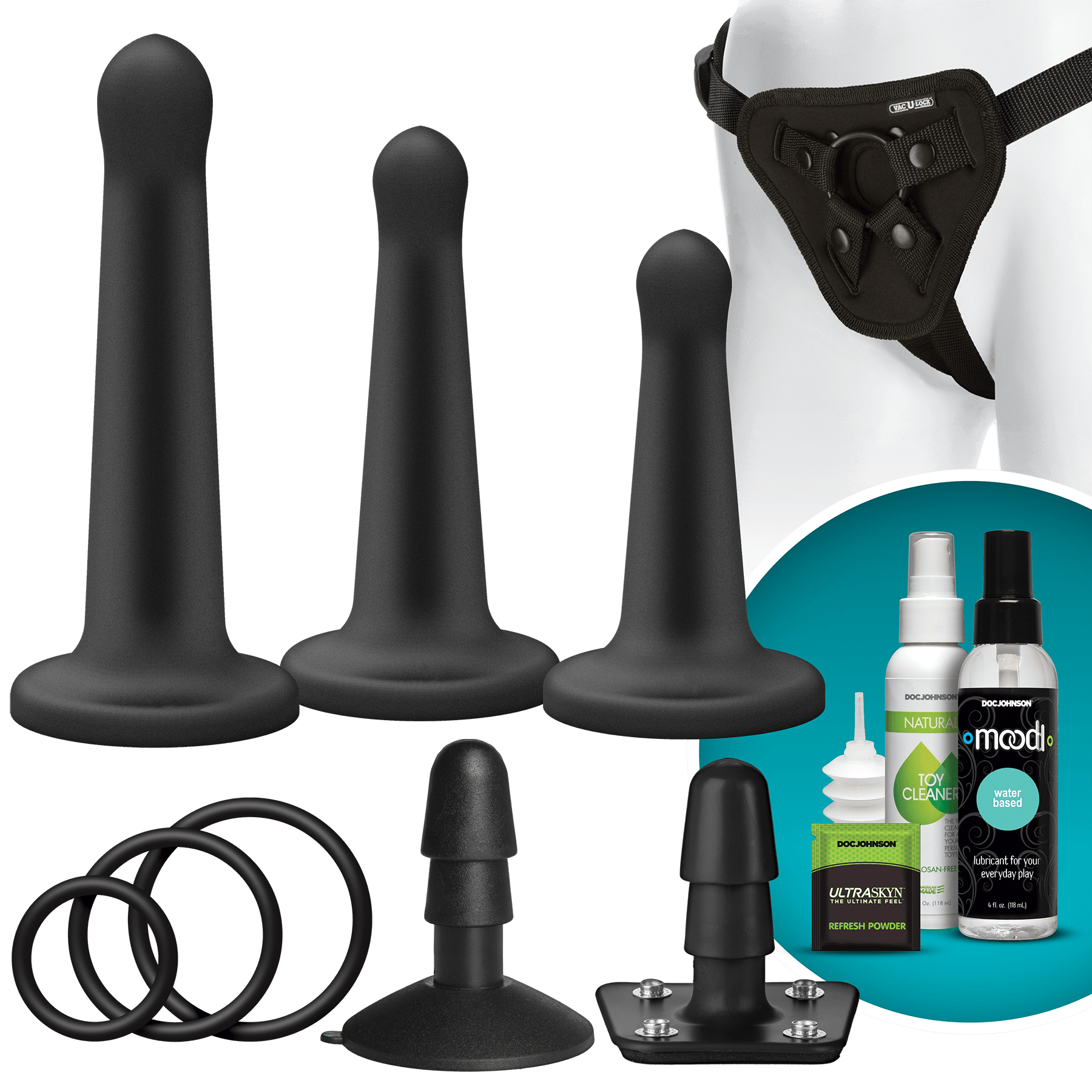 Vac-U-Lock - Silicone Pegging Set - Buy At Luxury Toy X - Free 3-Day Shipping