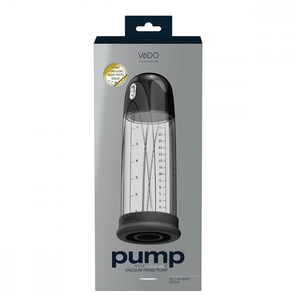 VeDO Pump Rechargeable Silicone Vacuum Penis Pump - Buy At Luxury Toy X - Free 3-Day Shipping