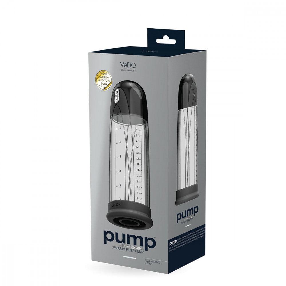 VeDO Pump Rechargeable Silicone Vacuum Penis Pump - Buy At Luxury Toy X - Free 3-Day Shipping
