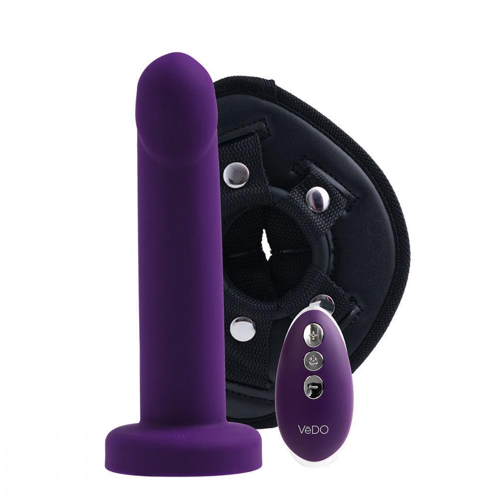 VeDO Strapped Silicone Rechargeable Vibrating Strap-On with Remote Control - Buy At Luxury Toy X - Free 3-Day Shipping
