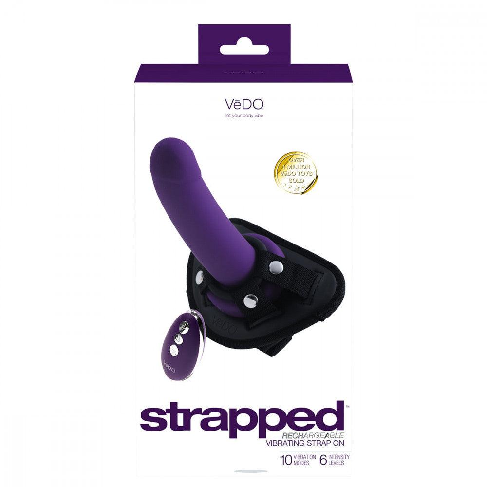 VeDO Strapped Silicone Rechargeable Vibrating Strap-On with Remote Control - Buy At Luxury Toy X - Free 3-Day Shipping