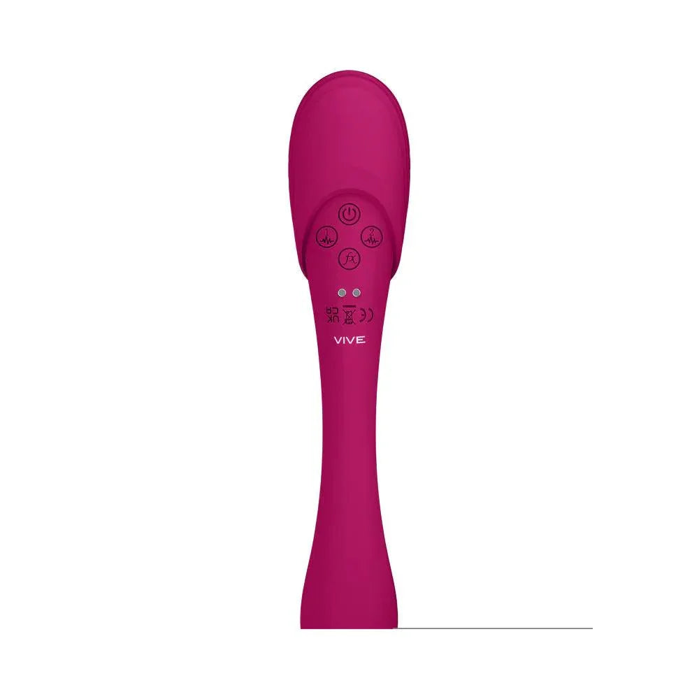 VIVE MIRAI Rechargeable Double Ended Pulse Wave & Air Wave Bendable Silicone Vibrator - Buy At Luxury Toy X - Free 3-Day Shipping