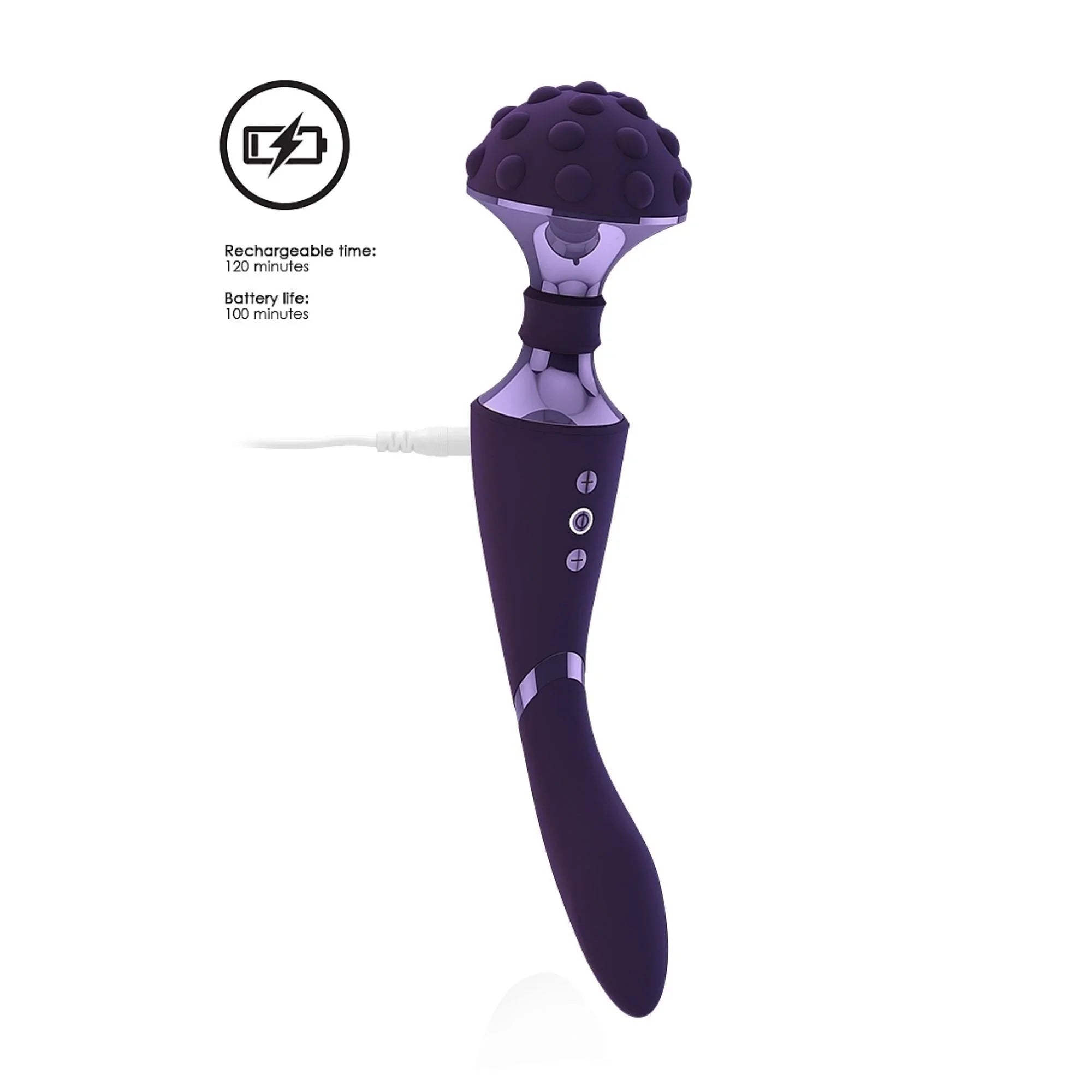 Vive Shiatsu Rechargeable Silicone Bendable Massager Wand - Buy At Luxury Toy X - Free 3-Day Shipping