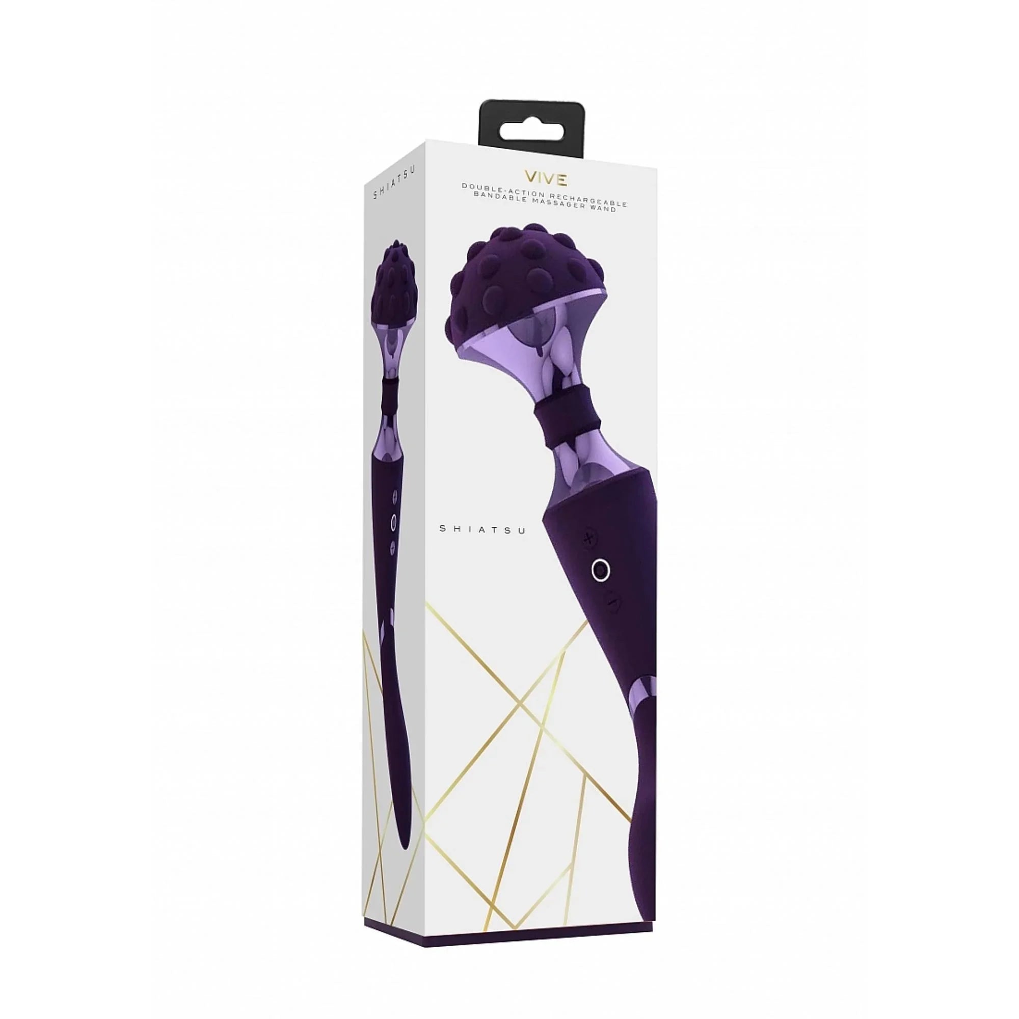 Vive Shiatsu Rechargeable Silicone Bendable Massager Wand - Buy At Luxury Toy X - Free 3-Day Shipping