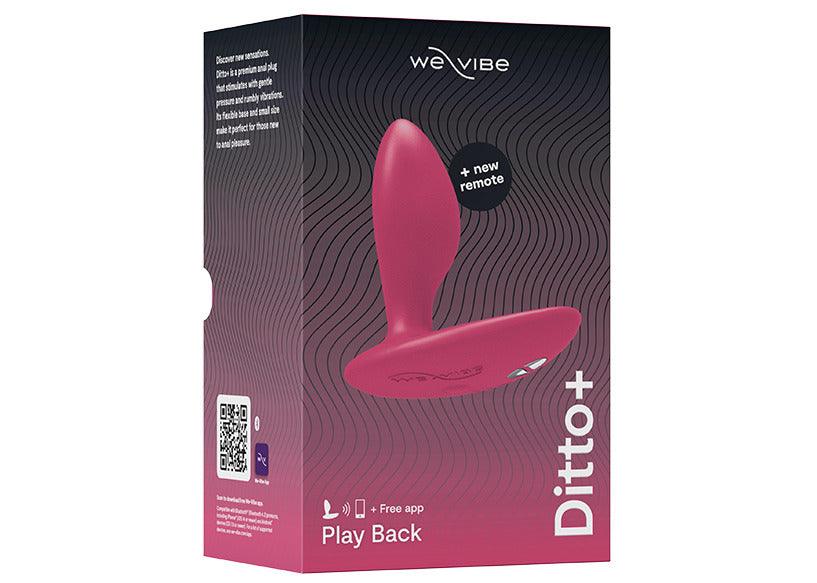 We-Vibe Ditto+ App Compatible Vibrating Rechargeable Silicone Butt Plug with Remote Control - Buy At Luxury Toy X - Free 3-Day Shipping