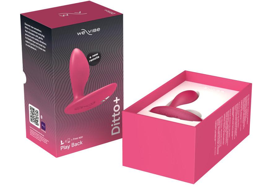 We-Vibe Ditto+ App Compatible Vibrating Rechargeable Silicone Butt Plug with Remote Control - Buy At Luxury Toy X - Free 3-Day Shipping