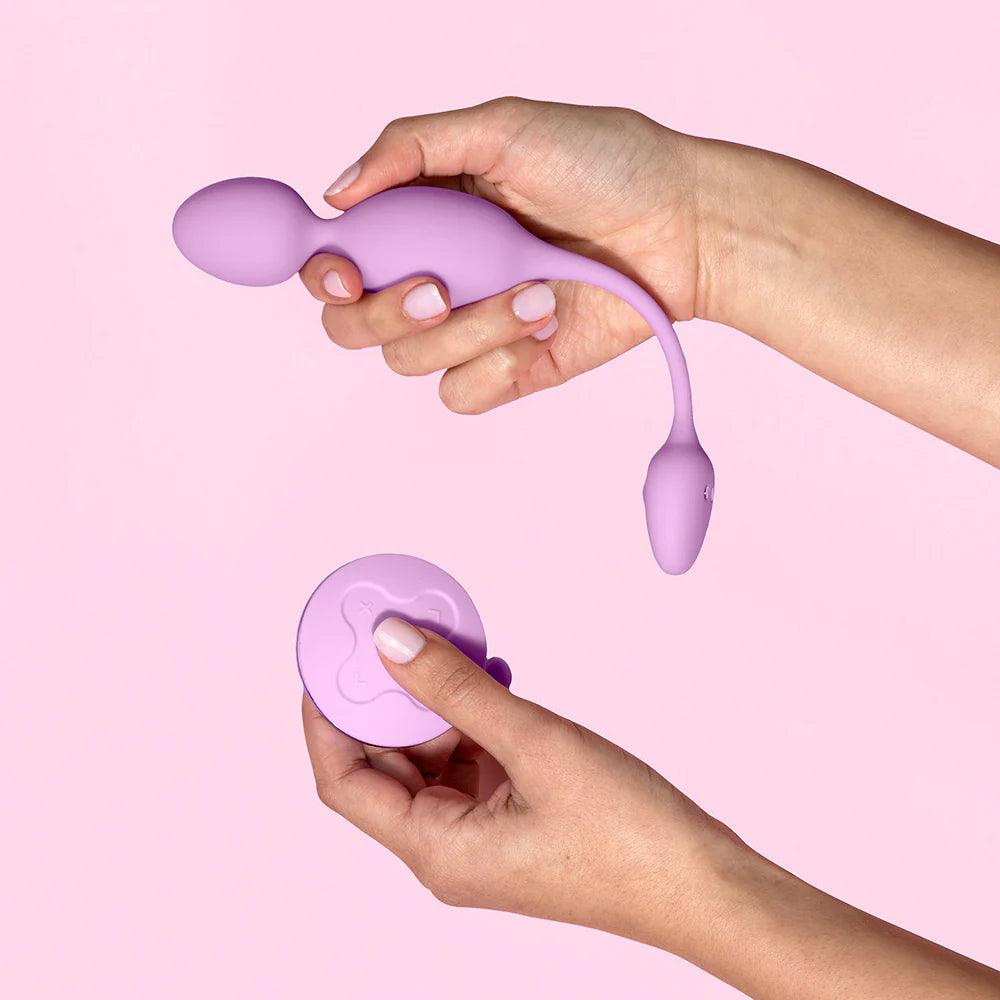 Wellness Raine Rechargeable Silicone Vibrating Kegel Ball with Remote - Buy At Luxury Toy X - Free 3-Day Shipping