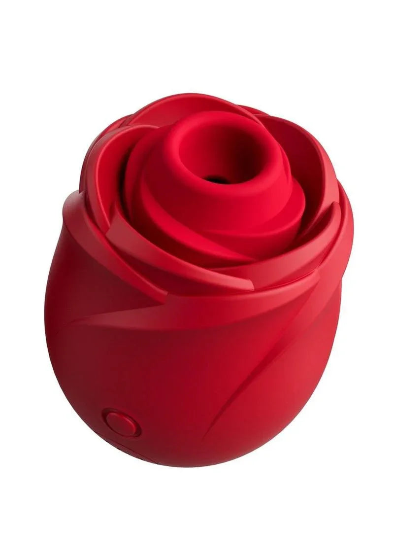 Womanizer Rose Rechargeable Silicone Air Pulse Clitoral Vibrator – Contactless Air Pressure & Suction for Orgasmic Pleasure - Buy At Luxury Toy X - Free 3-Day Shipping