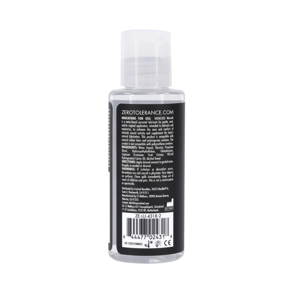 Zero Tolerance Drenched Warmth Water-Based Warming Lubricant - Buy At Luxury Toy X - Free 3-Day Shipping