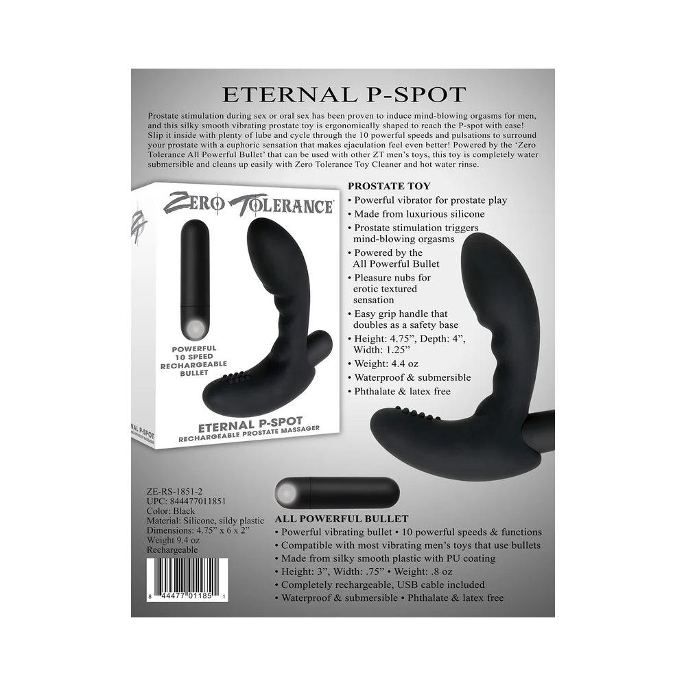Zero Tolerance Eternal P-Spot Rechargeable Vibrating Prostate Massager - Buy At Luxury Toy X - Free 3-Day Shipping