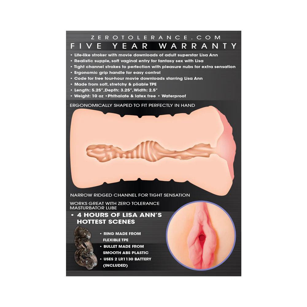 Zero Tolerance Lisa Ann Realistic Vagina Stroker With Movie Download - Buy At Luxury Toy X - Free 3-Day Shipping