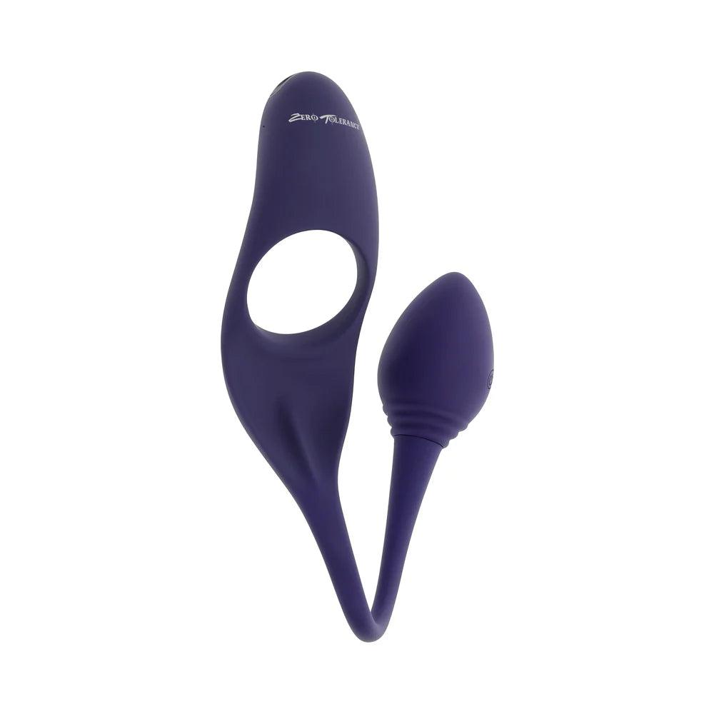Zero Tolerance Tip to Tail Rechargeable Silicone Cock Ring with Anal Plug - Buy At Luxury Toy X - Free 3-Day Shipping