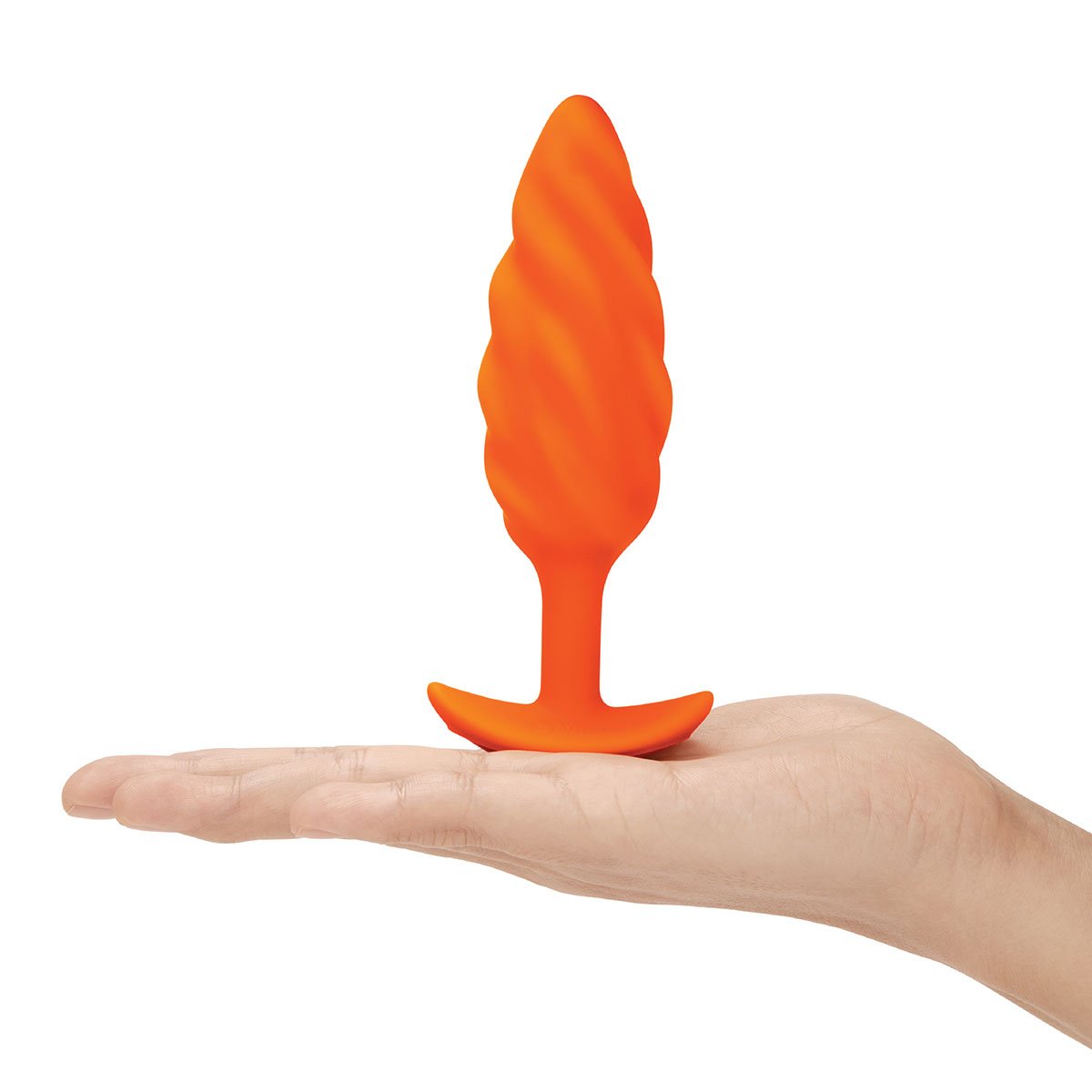 B-Vibe Texture Plug Swirl Orange M - Buy At Luxury Toy X - Free 3-Day Shipping