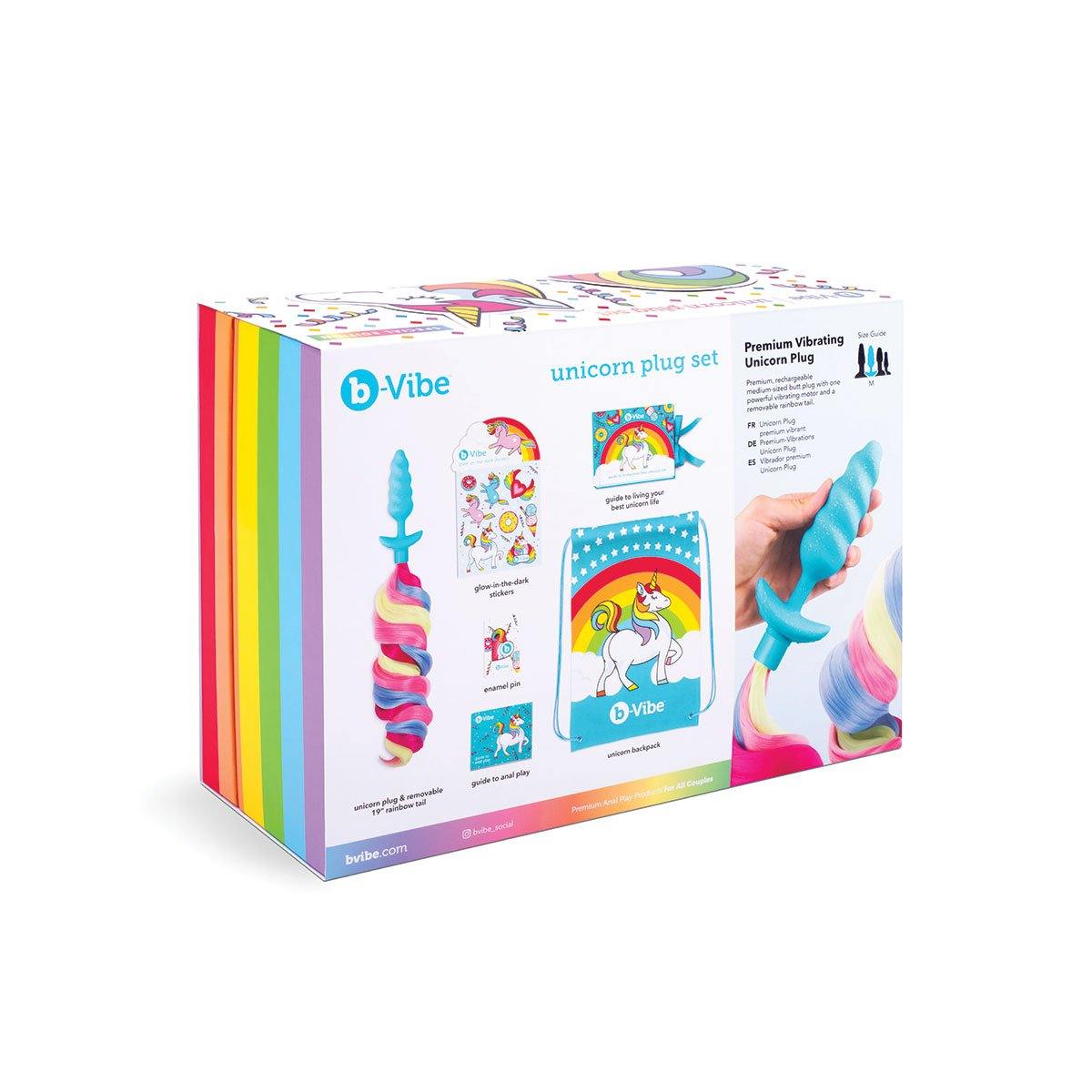 B-Vibe Unicorn Plug 6pc Set - Buy At Luxury Toy X - Free 3-Day Shipping
