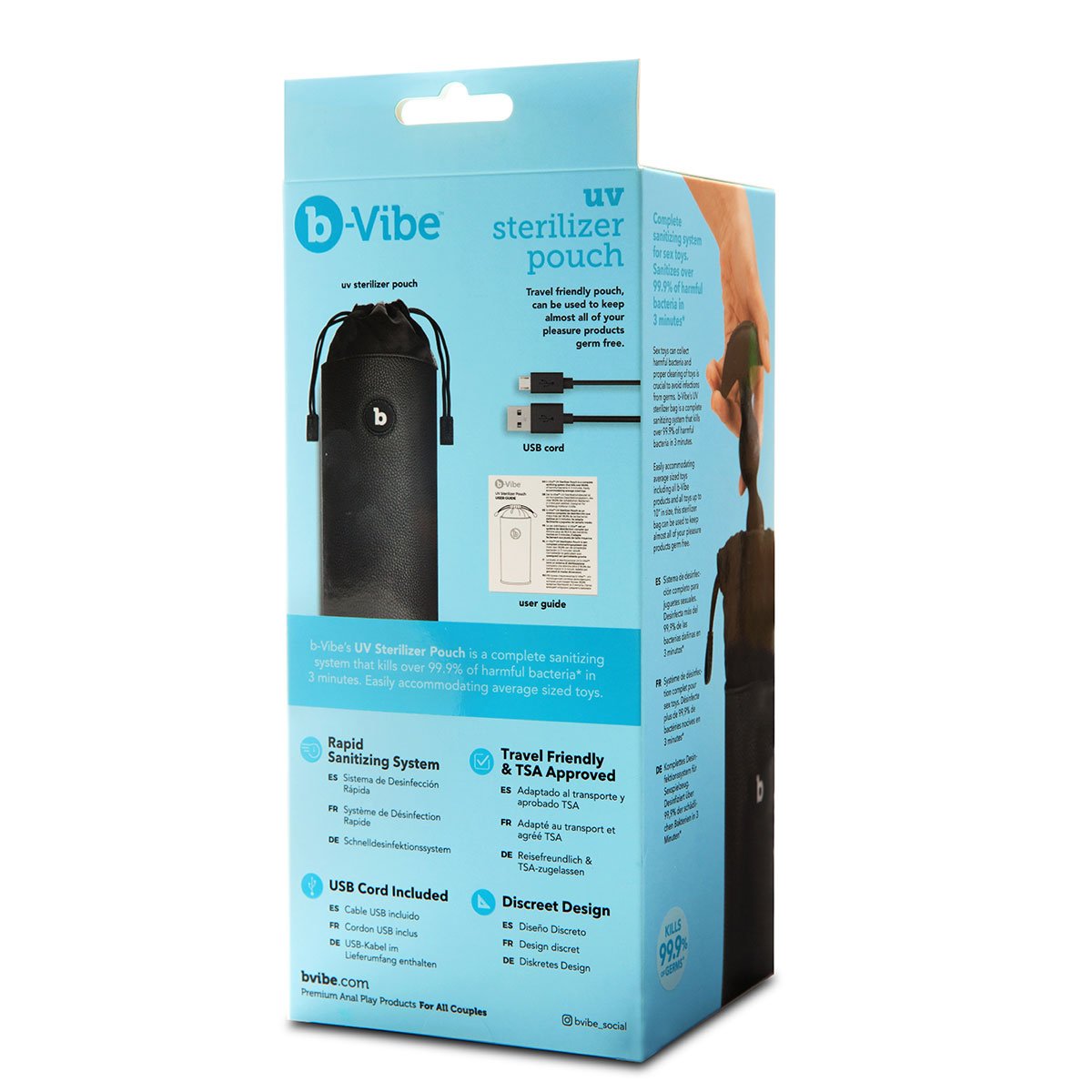 B-Vibe UV Sterilizer Pouch - Buy At Luxury Toy X - Free 3-Day Shipping
