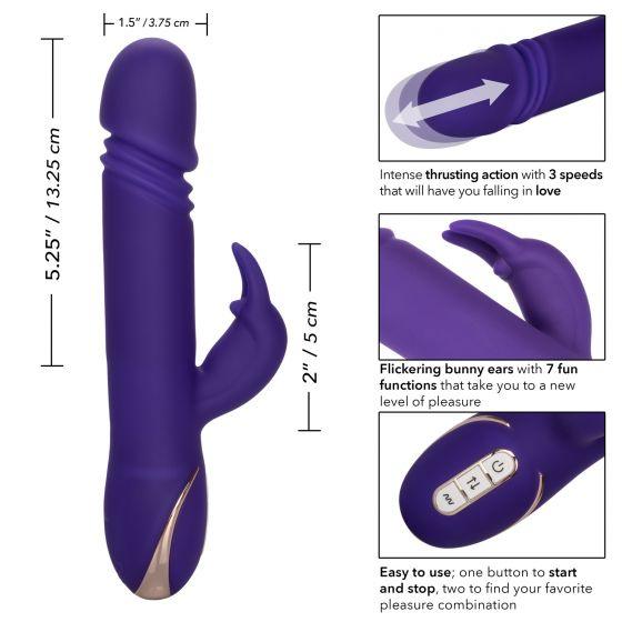 CalExotics Jack Rabbit Signature Silicone Thrusting Rabbit - Buy At Luxury Toy X - Free 3-Day Shipping